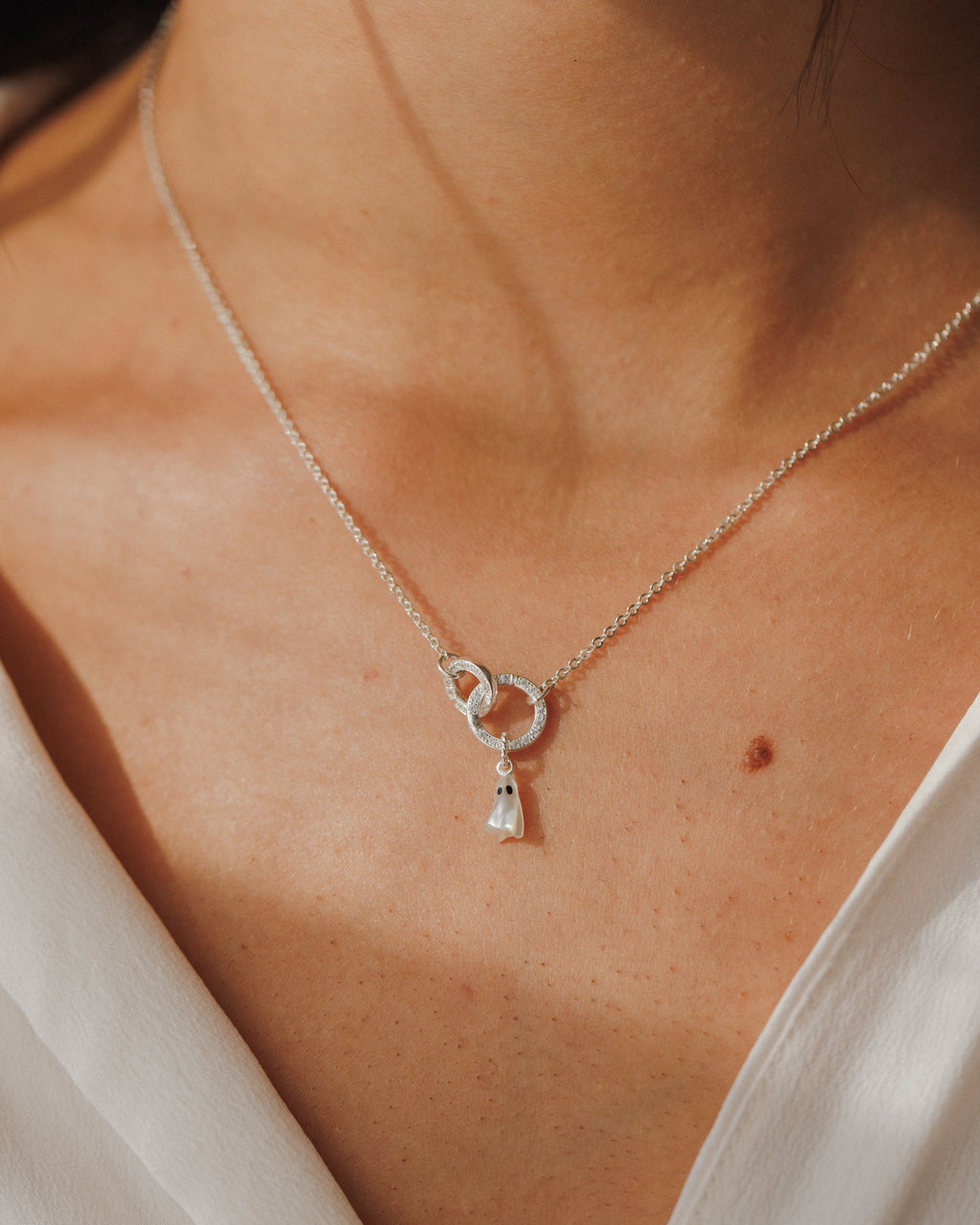 Pearly Ghost Charm
