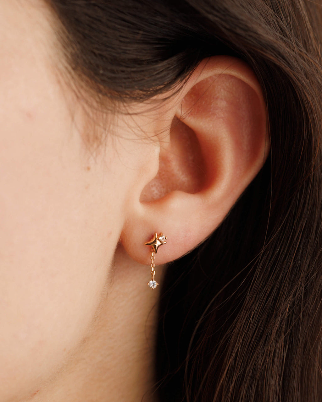 Celeste Diamond Flatback Studs