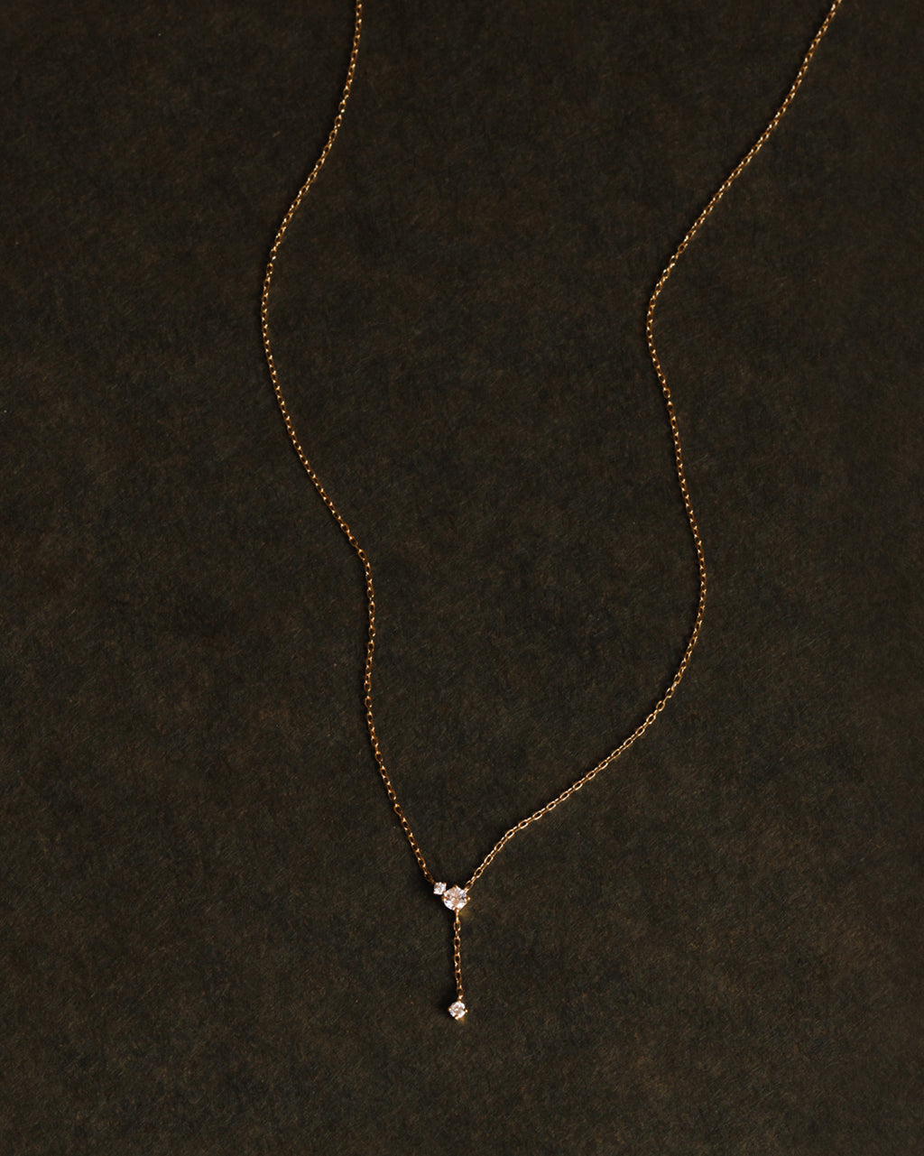 Solid Gold Fallen Star Necklace