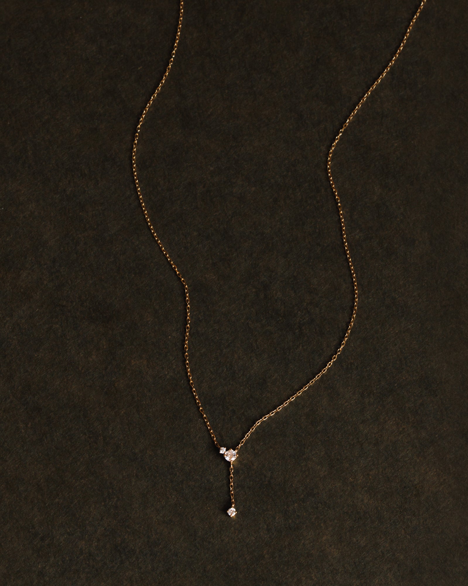 Solid Gold Fallen Star Necklace