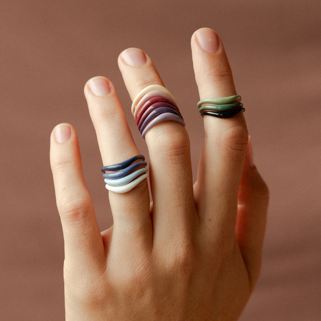Aura Enamel Flow Ring