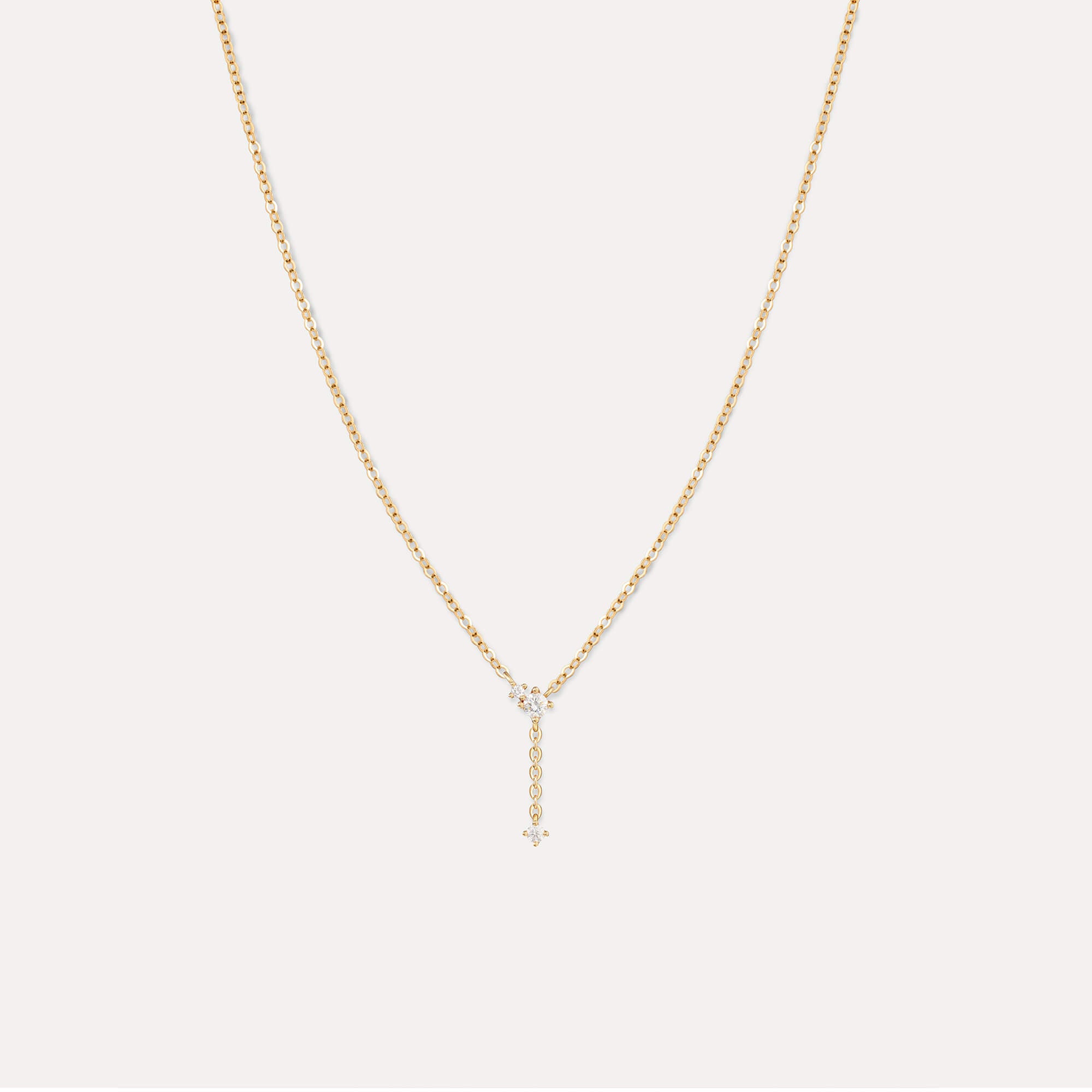 Solid Gold Fallen Star Necklace