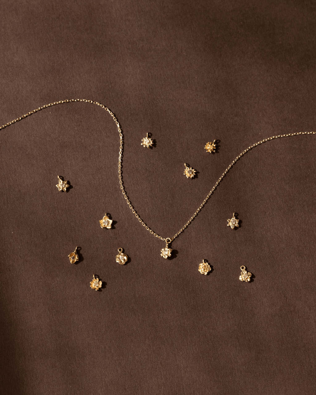 Birth Flower Solitaire Necklace