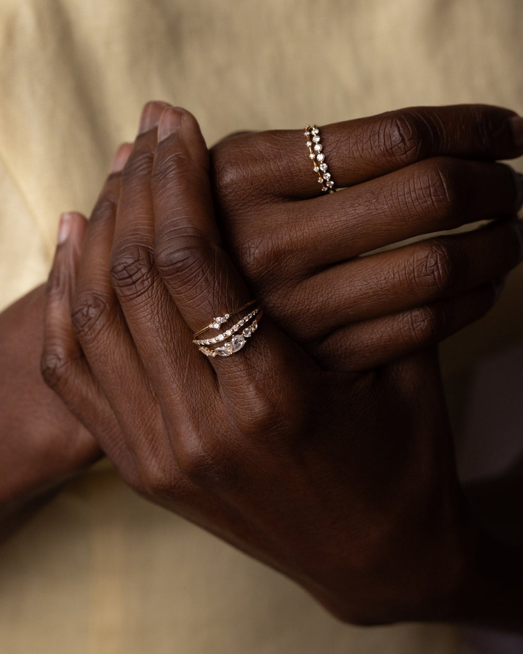 Dainty Diamond Flow Ring