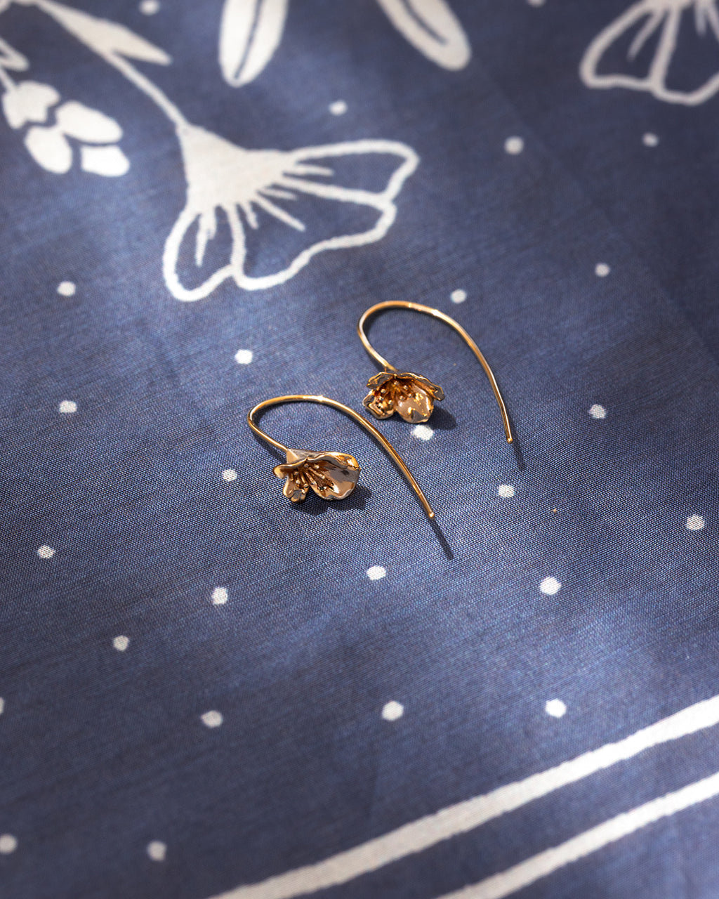 California Poppy Earrings