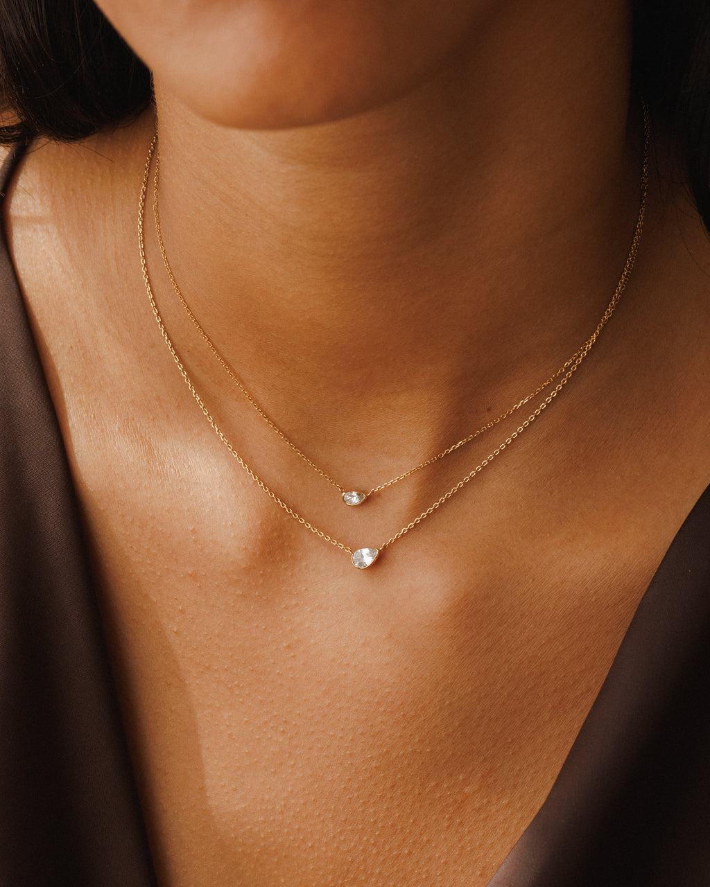 White Sapphire Zephyr Necklace