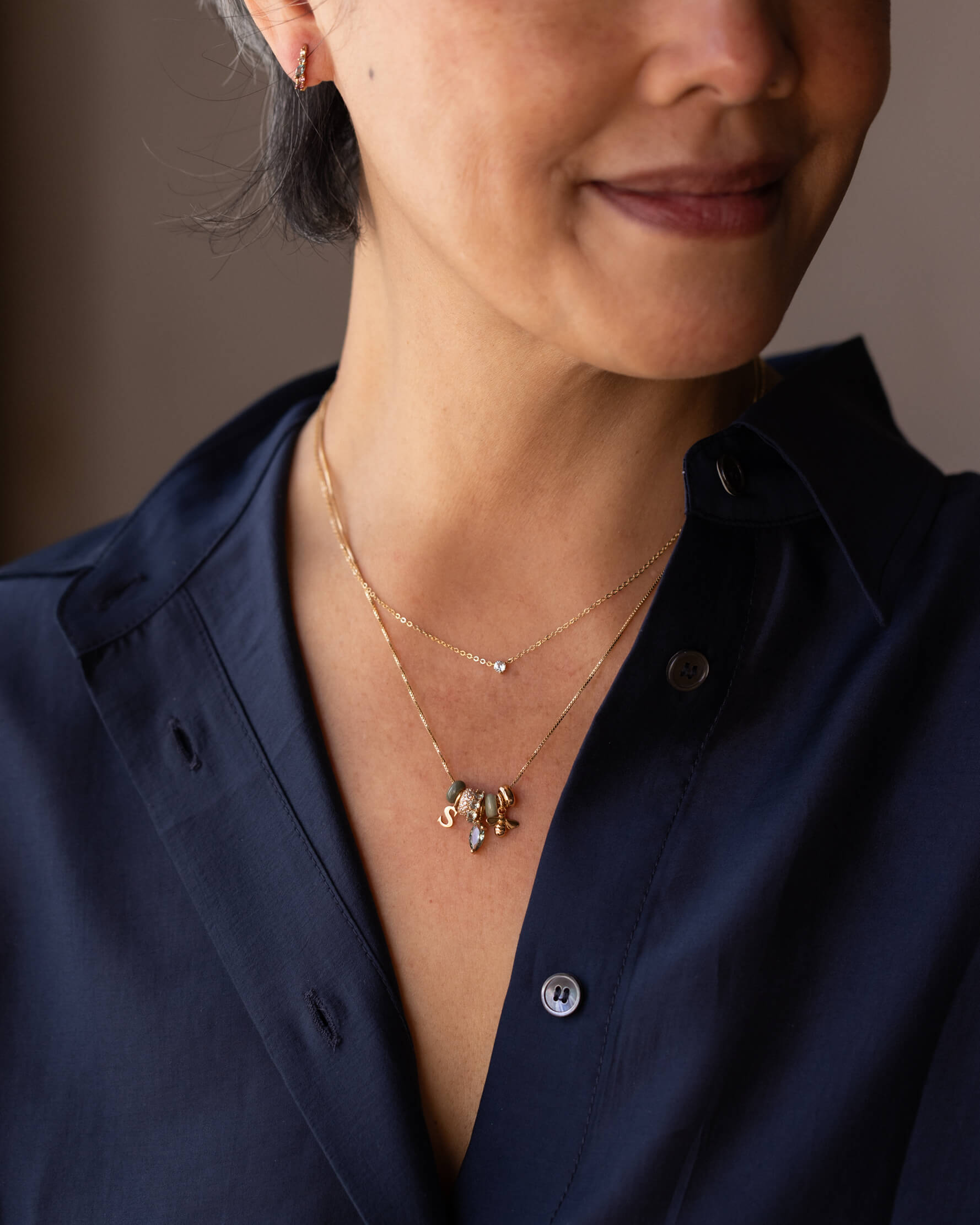 Polaris White Sapphire Necklace
