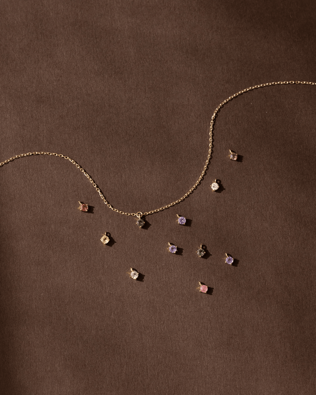 Aura Birthstone Solitaire Necklace