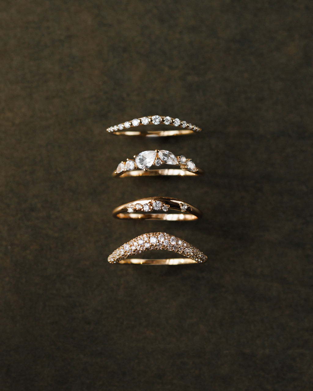 Dainty Diamond Flow Ring
