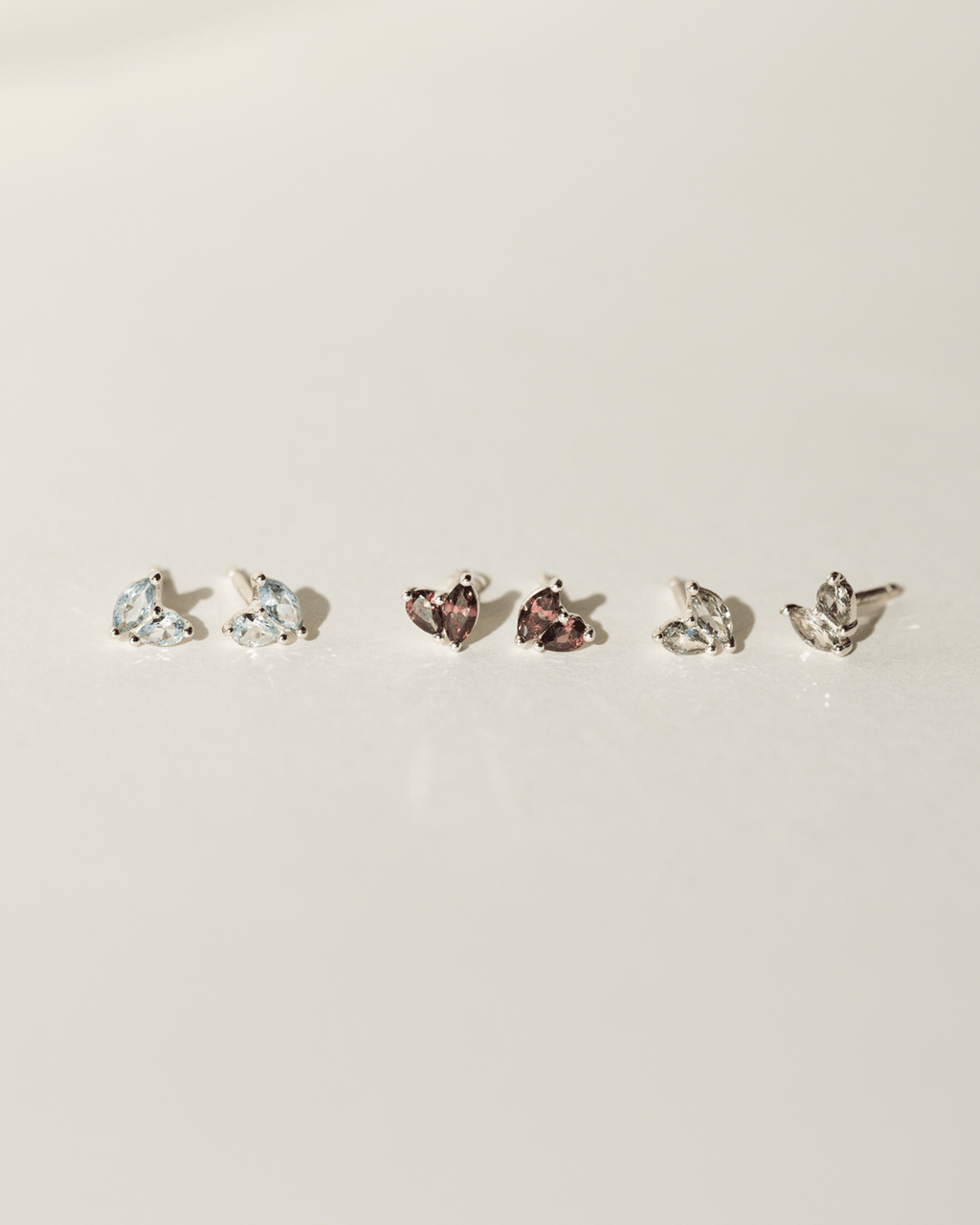Aura Birthstone Duo Studs