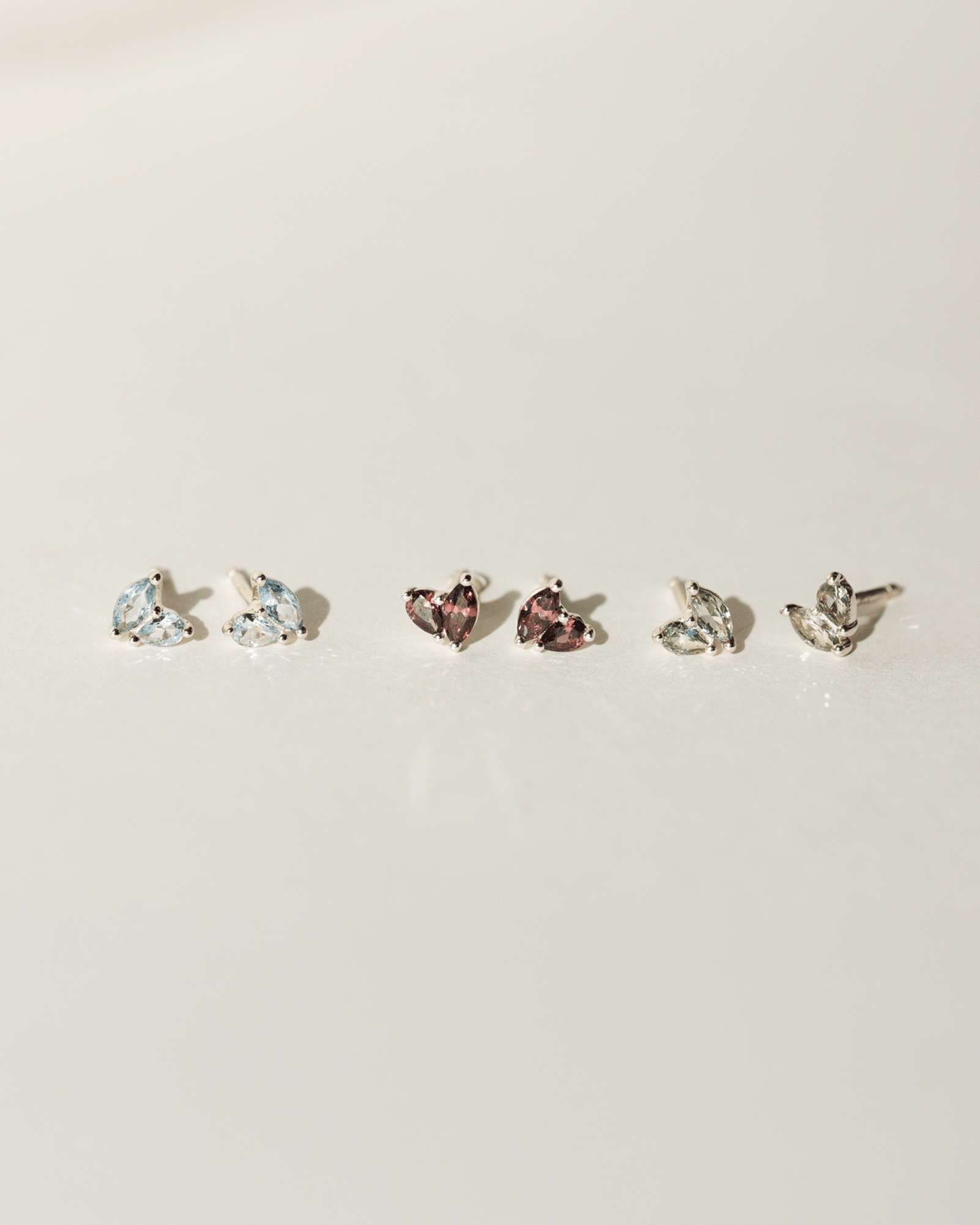 Aura Birthstone Duo Studs