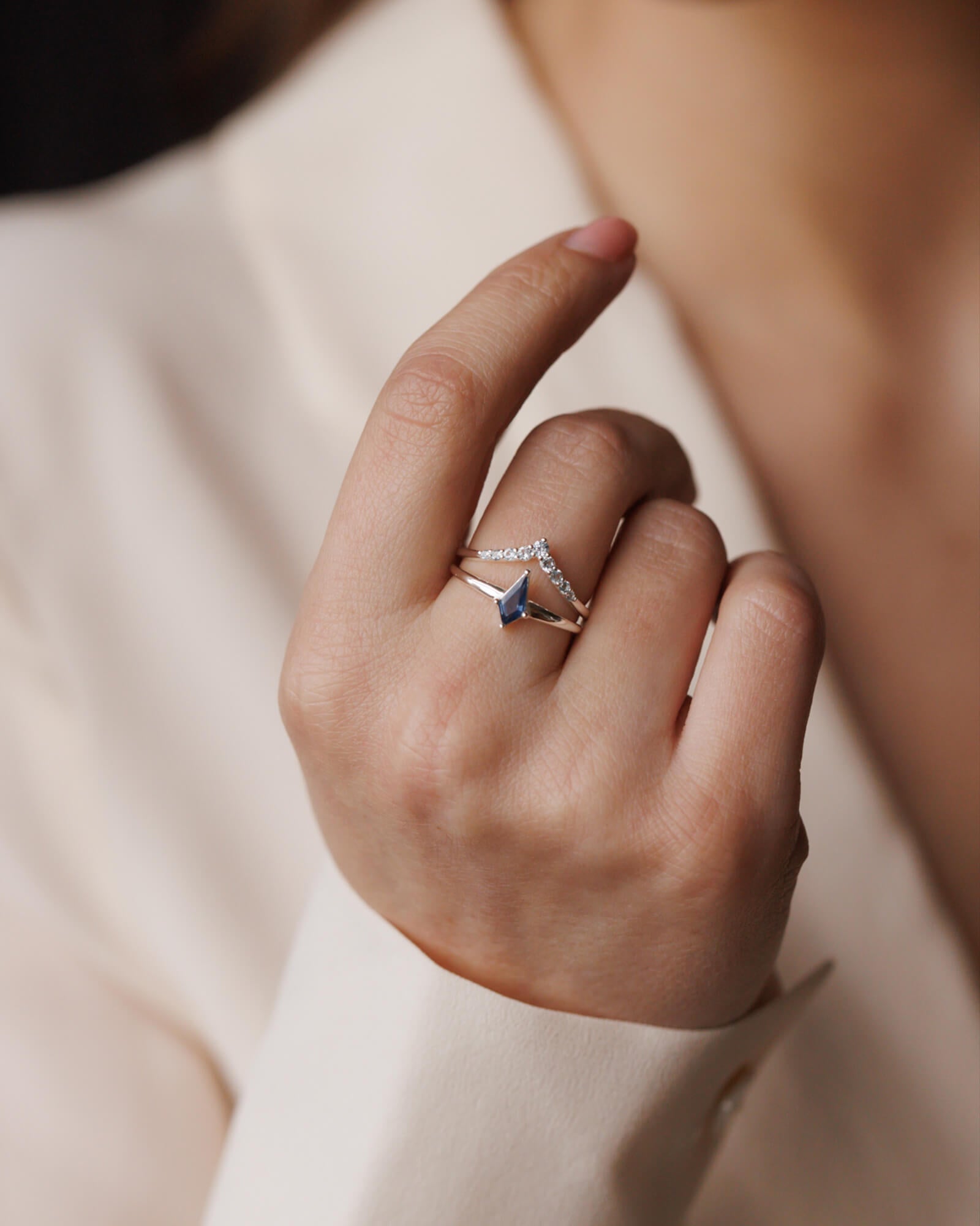 Moonlit Stacking Ring