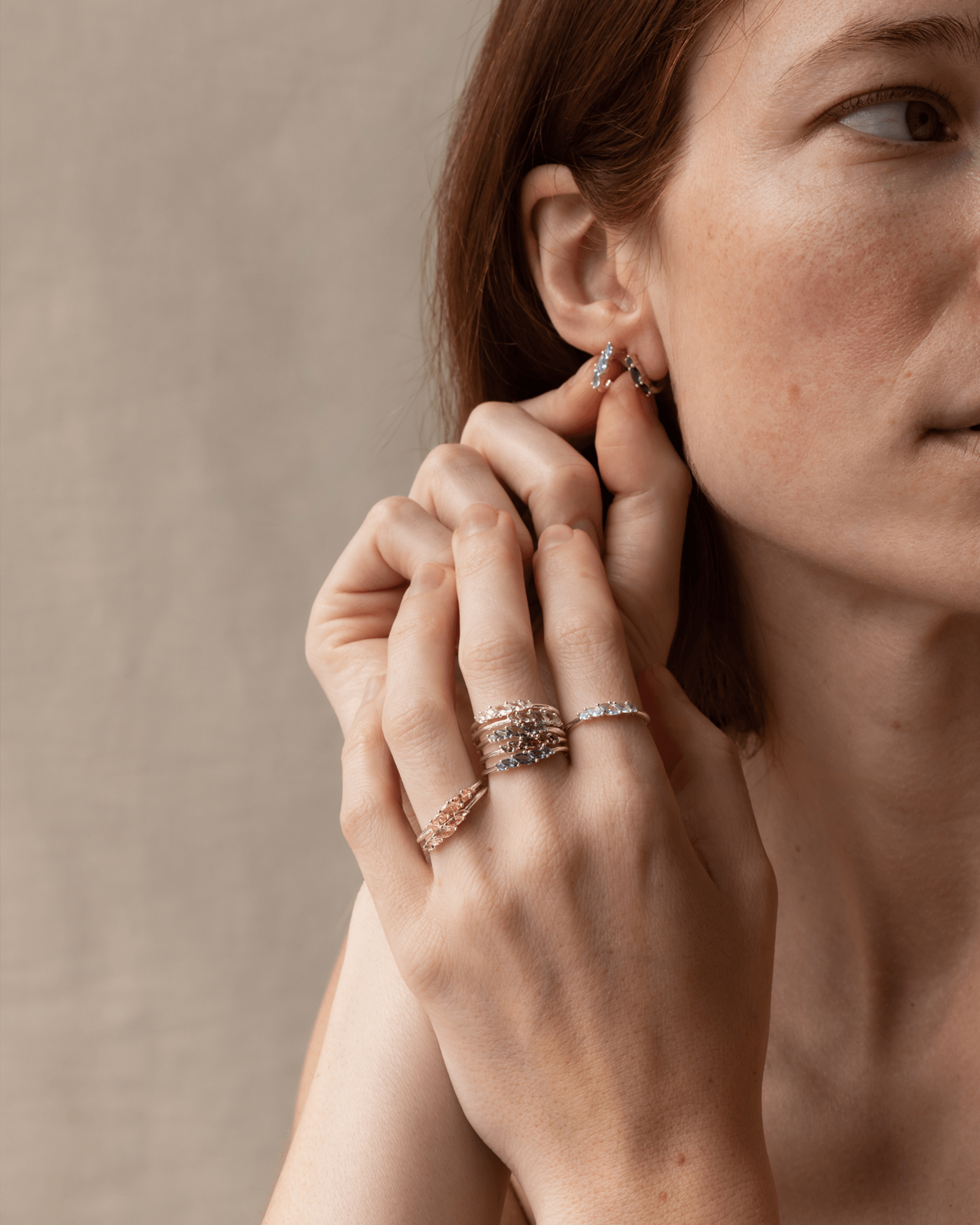 Aura Birthstone Marquise Ring