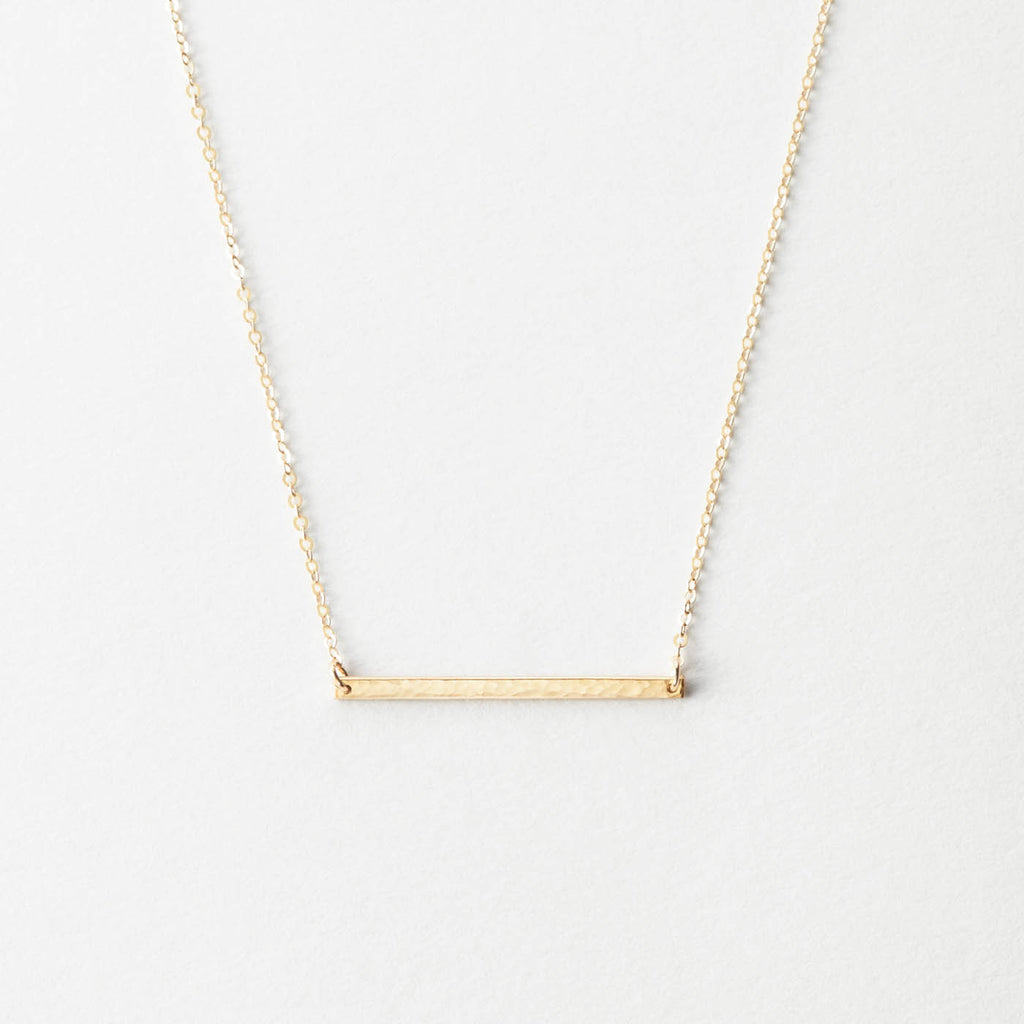 Material: 14k Gold Fill, 14k Solid Gold; Finish: Hammered