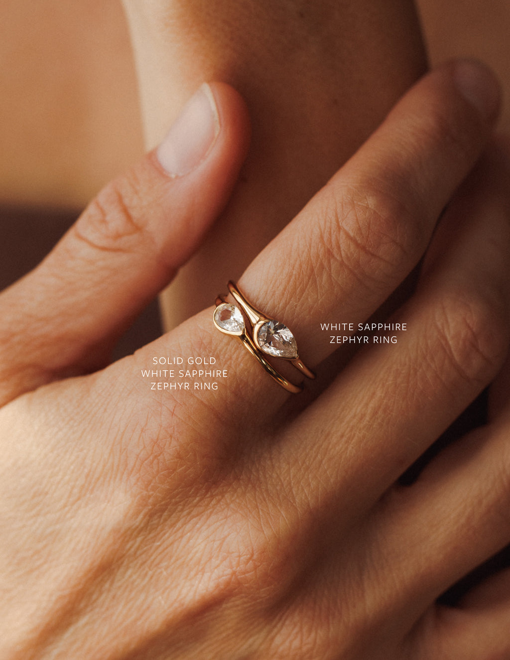 Solid Gold Zephyr Ring