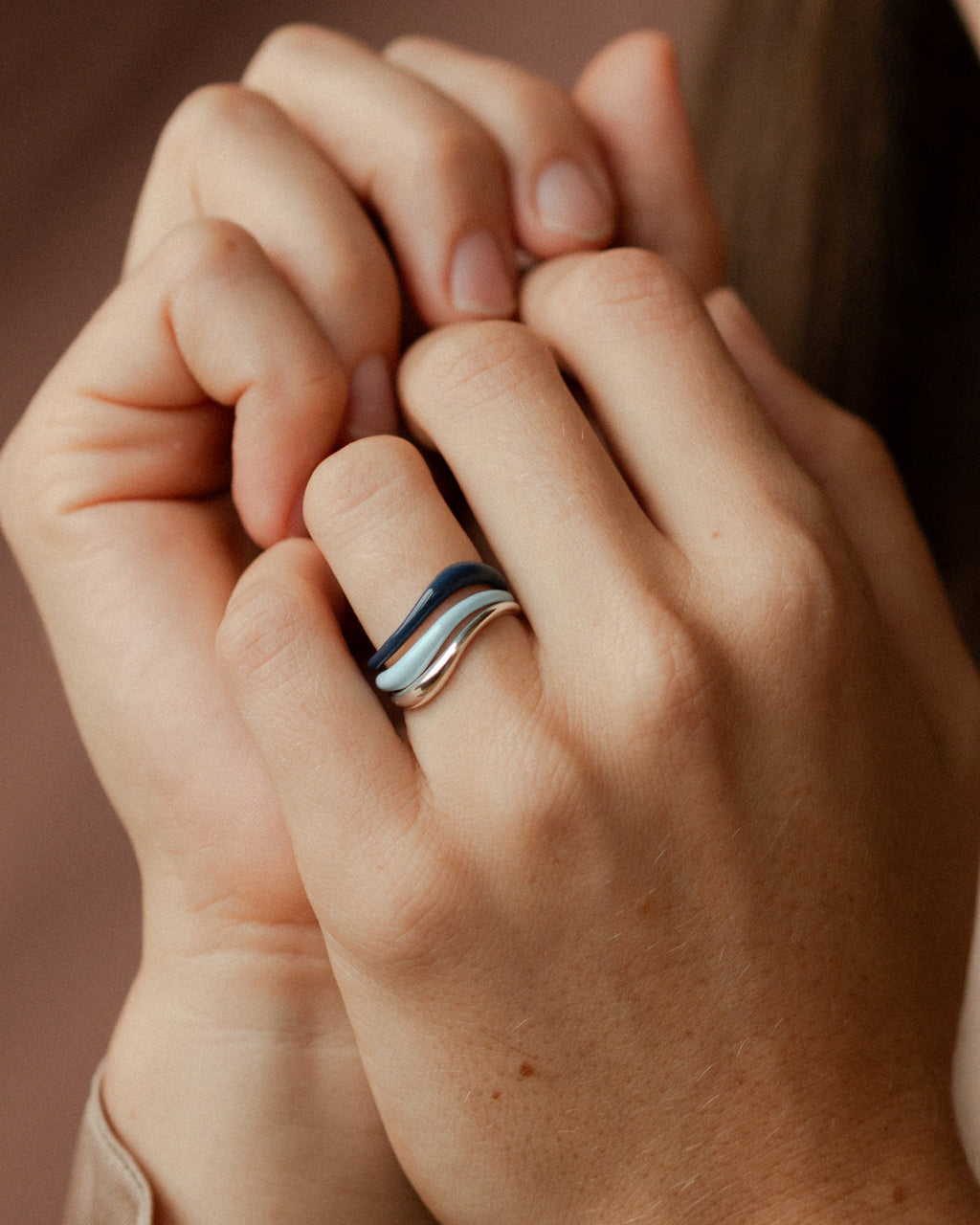 Aura Enamel Flow Ring