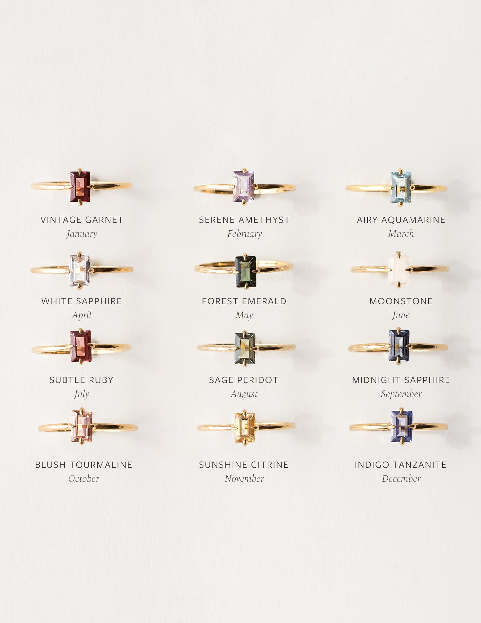 Solid Gold Grand Baguette Ring