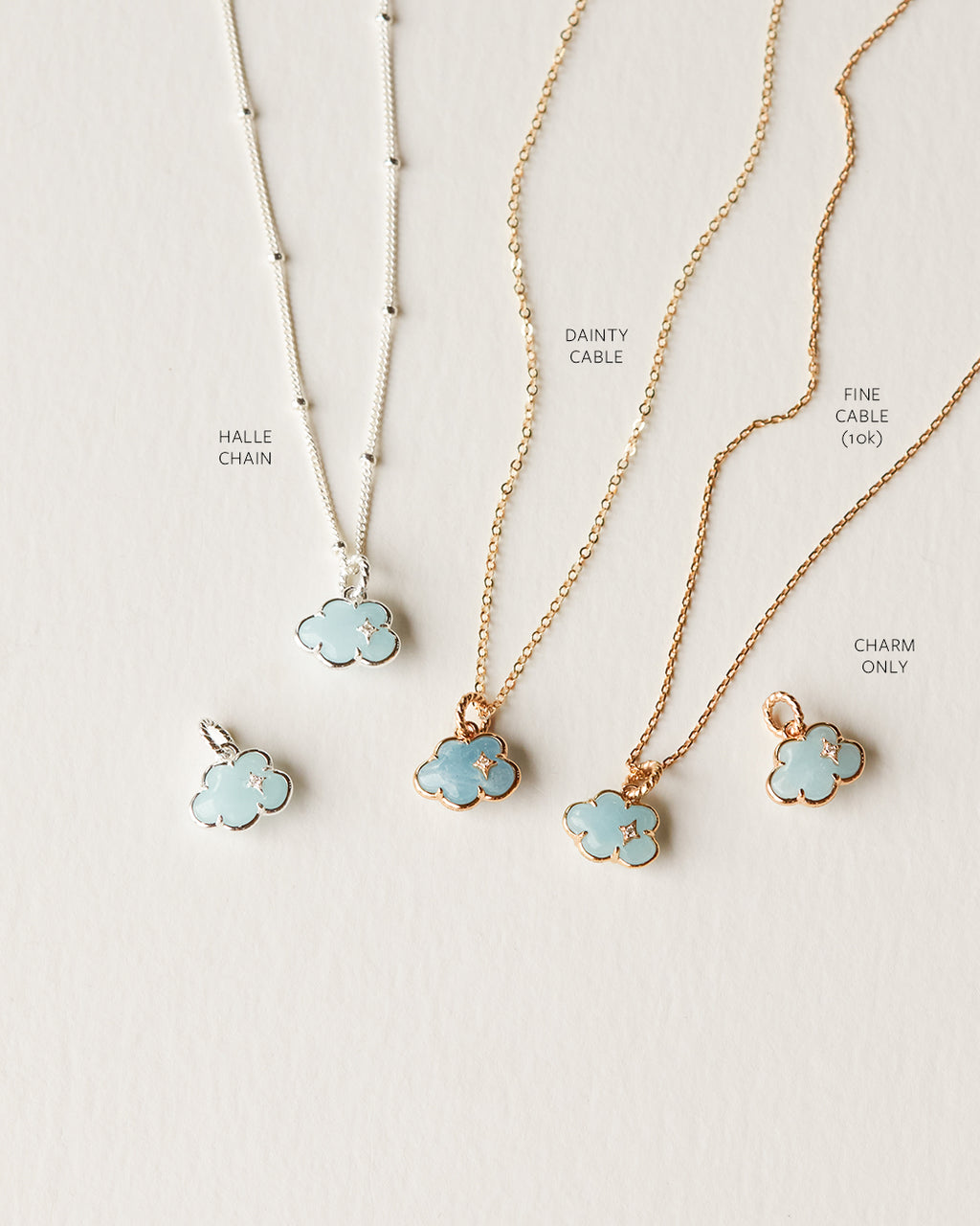 Aquamarine Cloud Charm