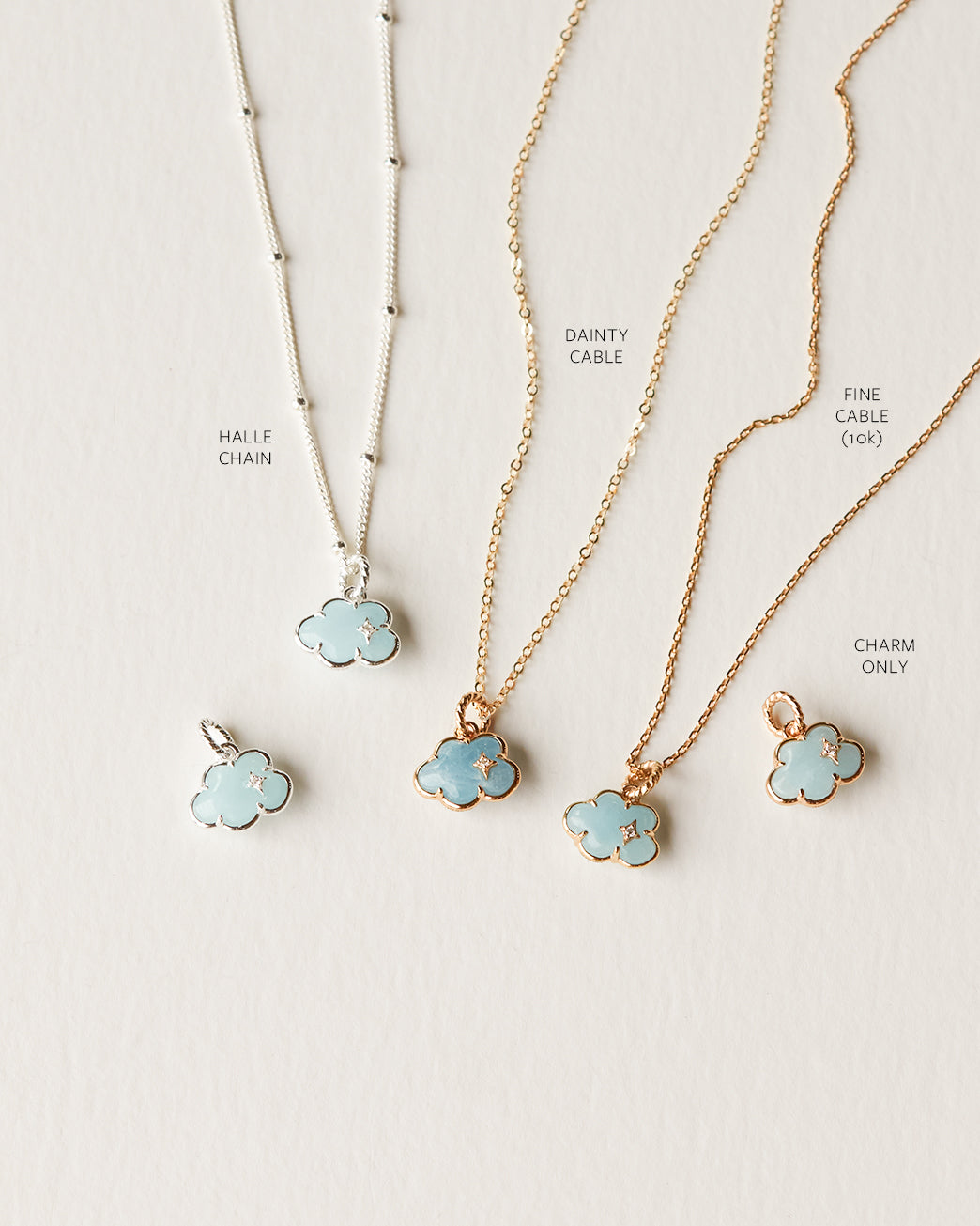 Aquamarine Cloud Charm
