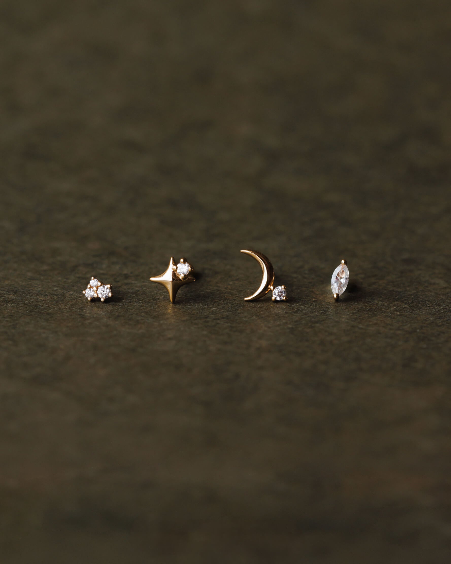 Star Cluster Diamond Flatback Studs