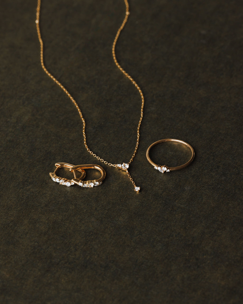 Solid Gold Fallen Star Necklace