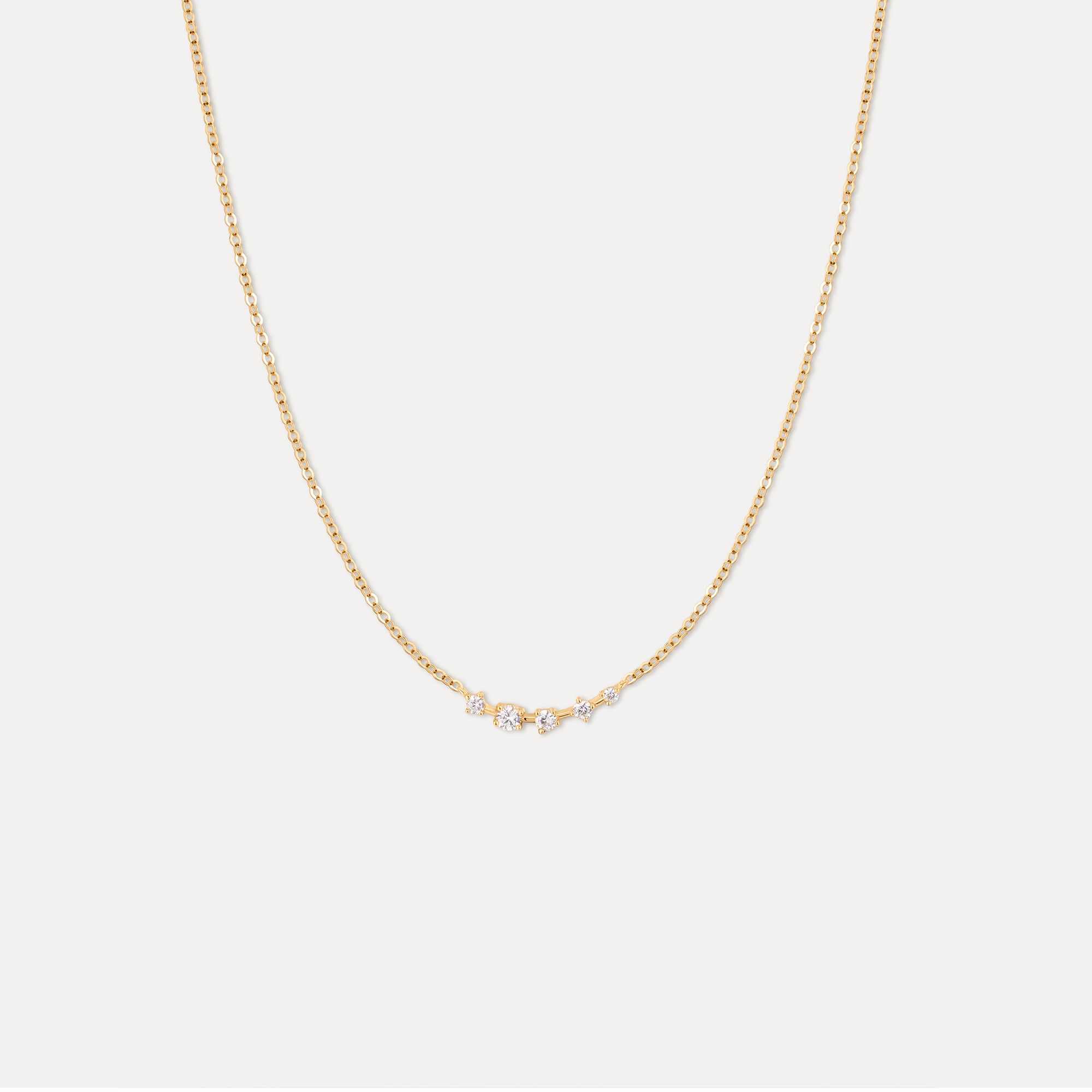 Solid Gold Starscape Necklace