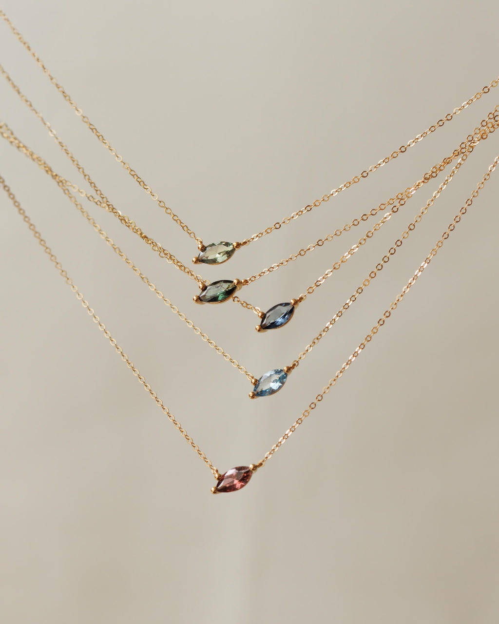 Birth Month Necklace Set