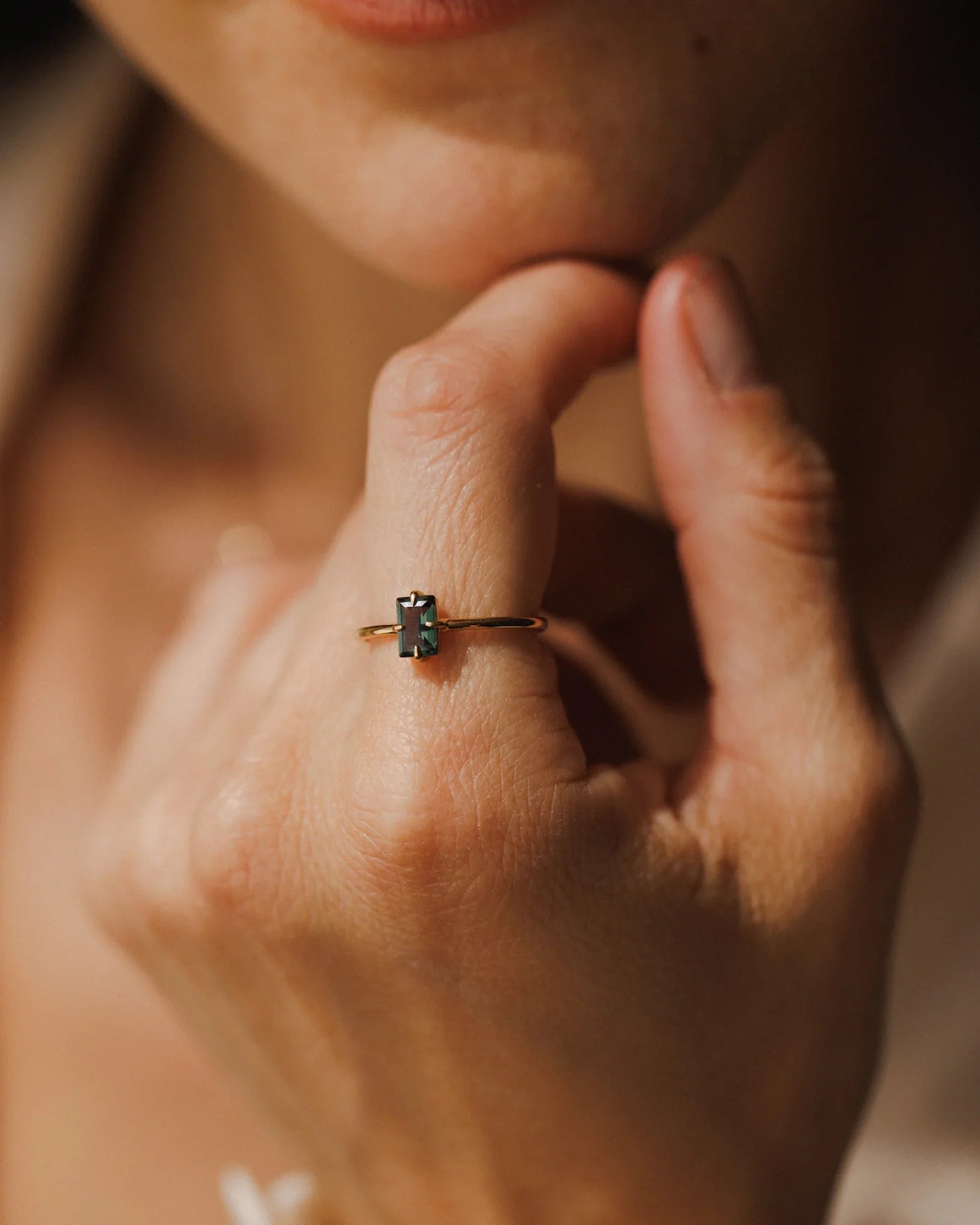 Gold Grand Baguette Ring