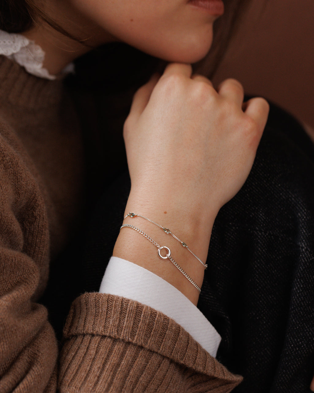 Charm Holder Curb Bracelet