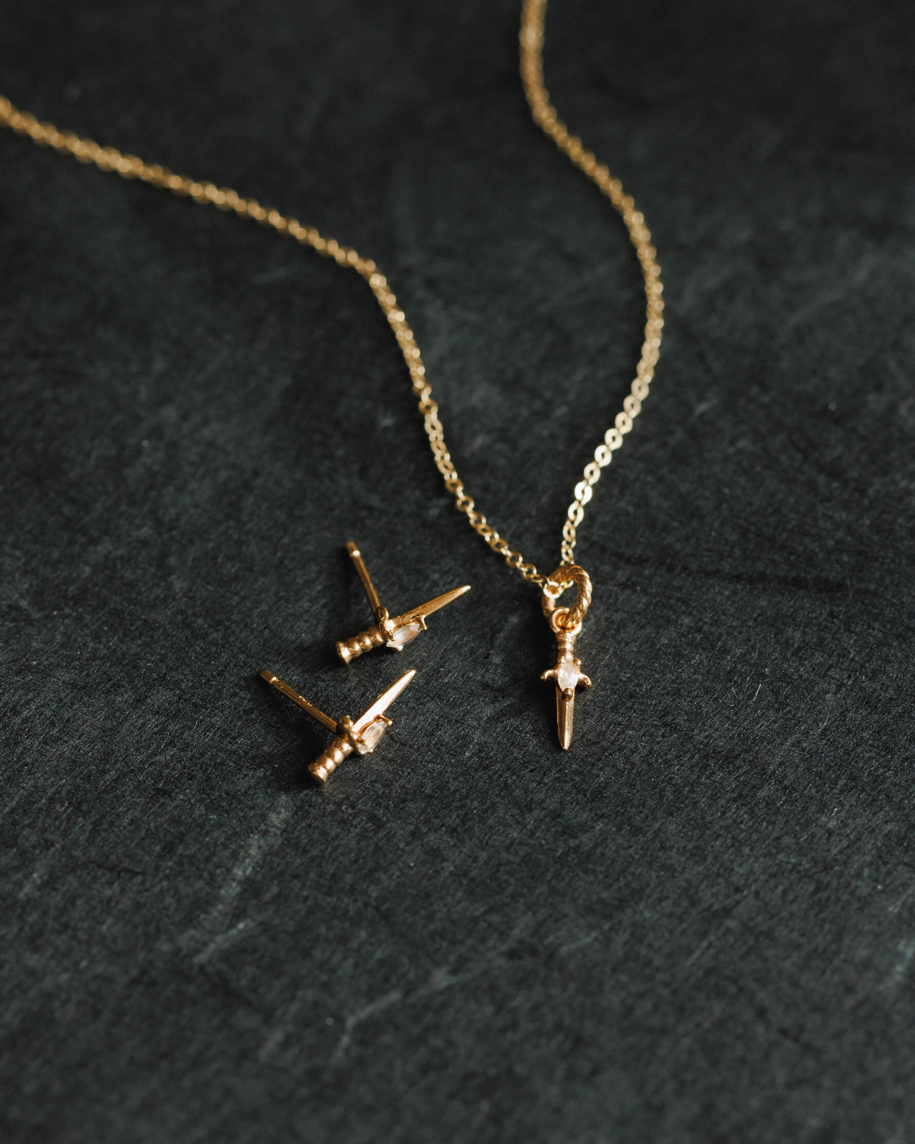 Inventory - Moonstone Dagger Studs