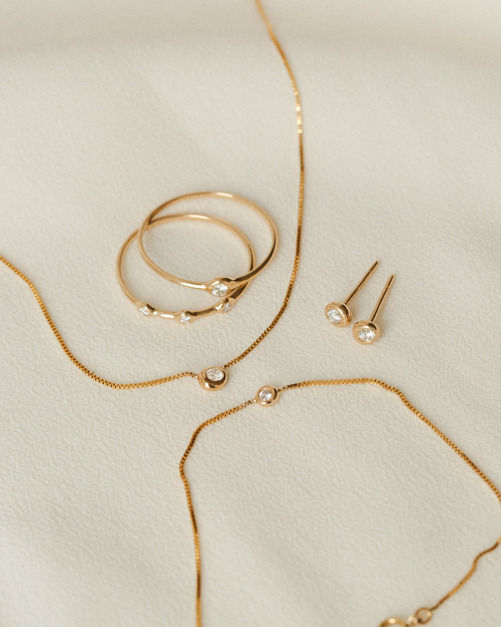 Gaia Diamond Solitaire Necklace