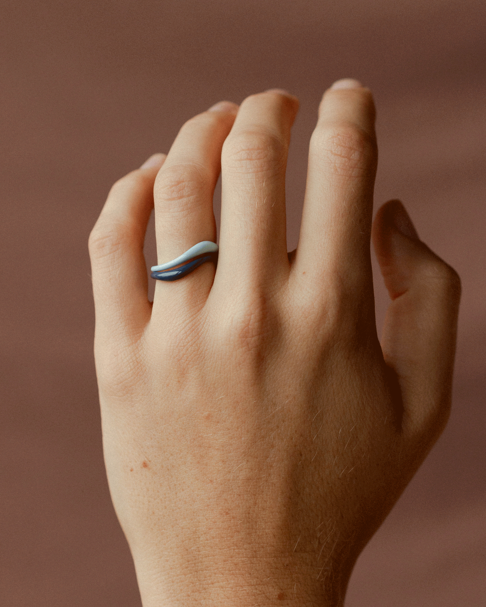 Aura Enamel Flow Ring