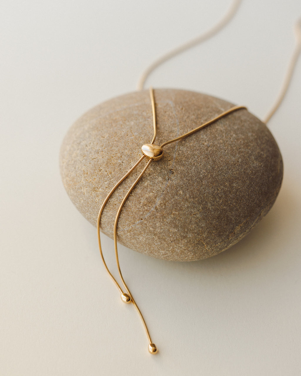 Worry Stone Bolo Necklace