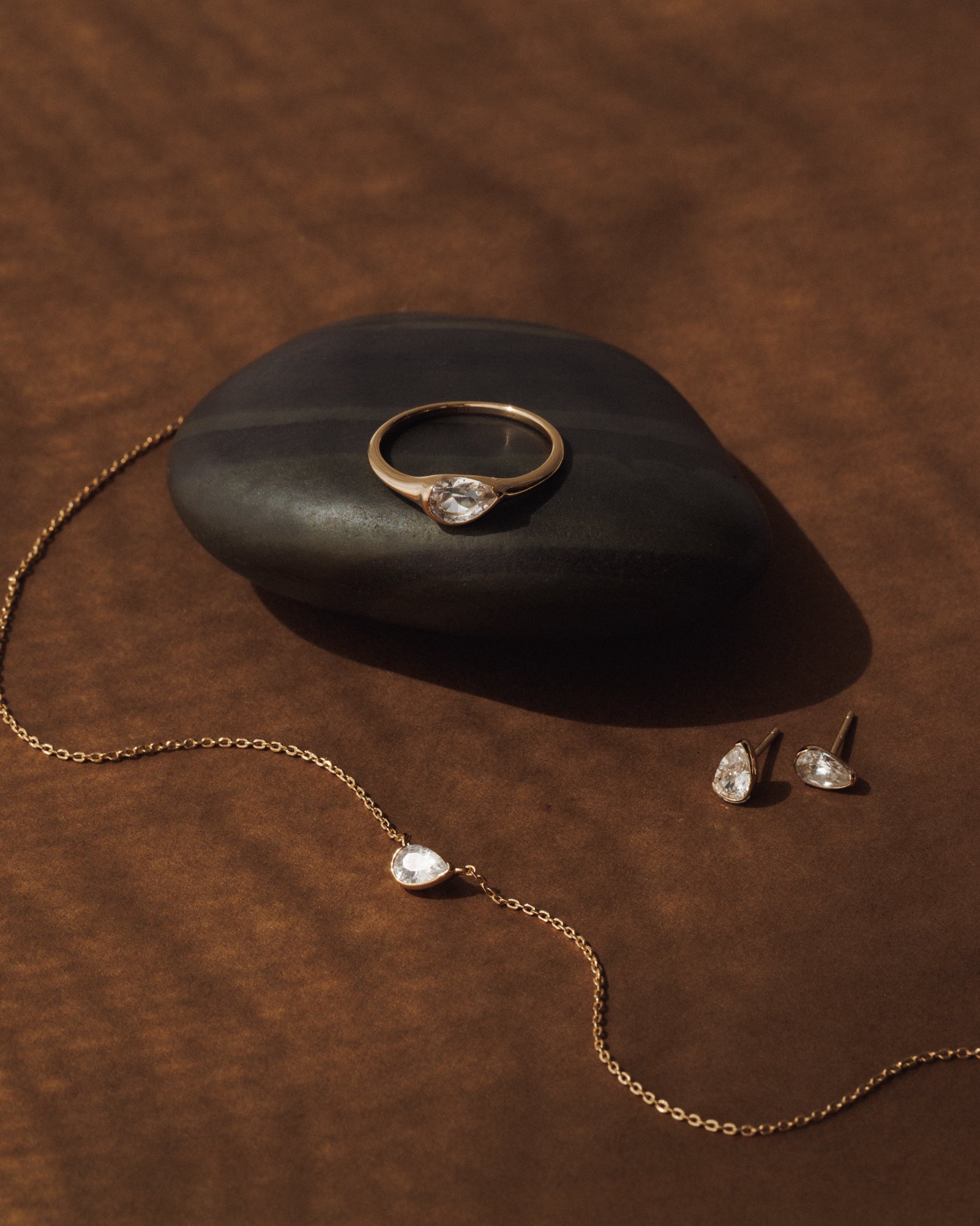 White Sapphire Zephyr Necklace