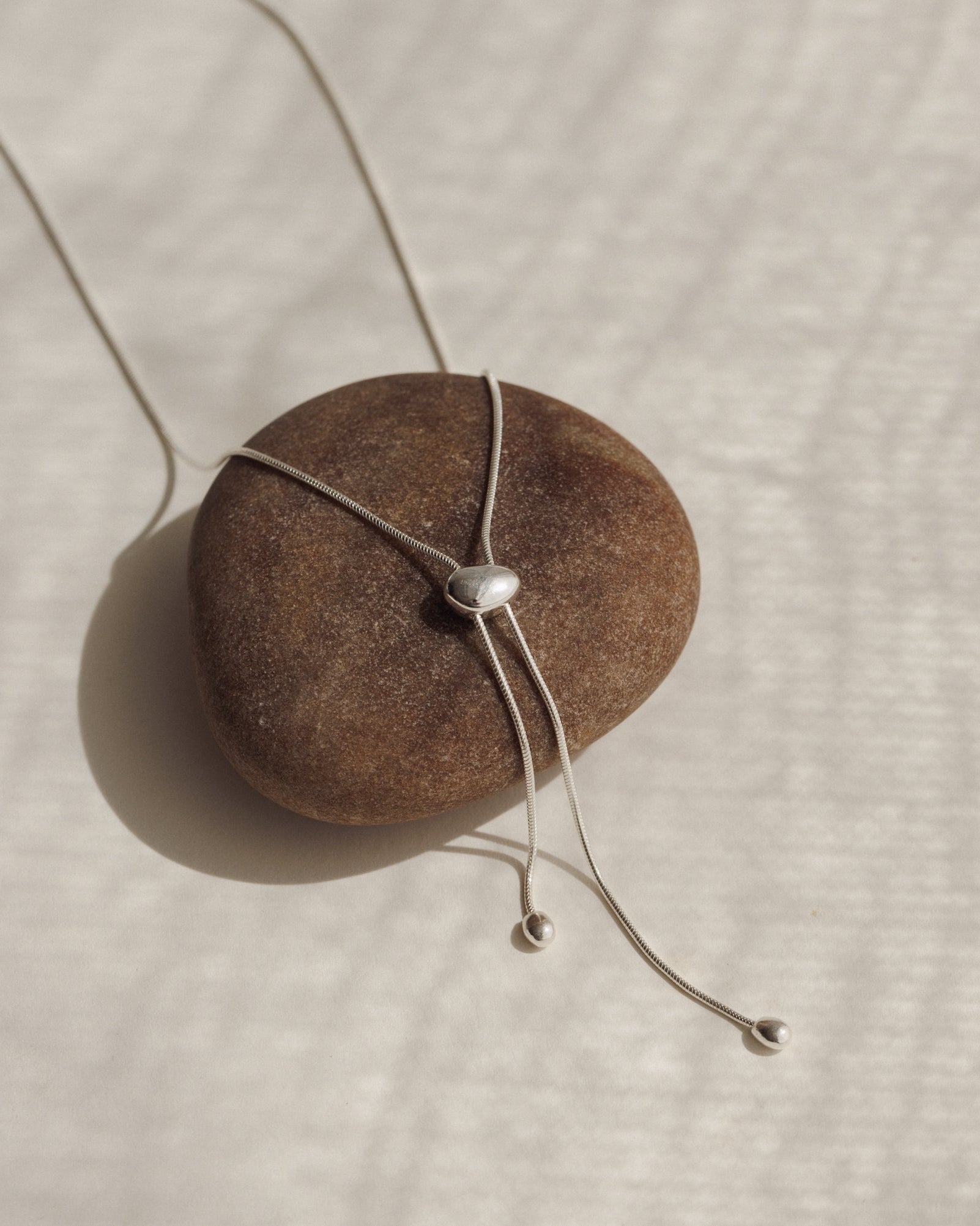Worry Stone Bolo Necklace
