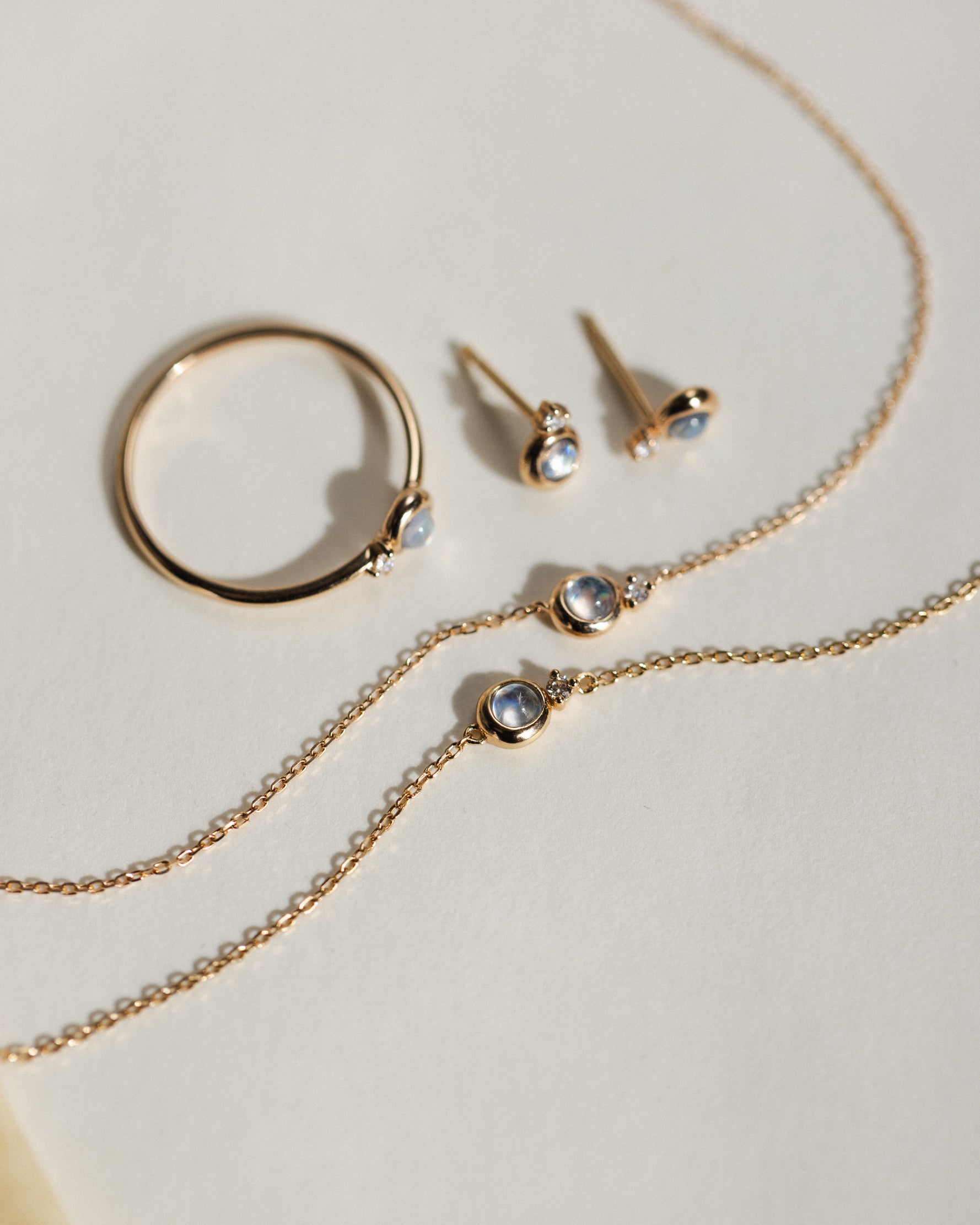 Solid Gold Moonstruck Necklace