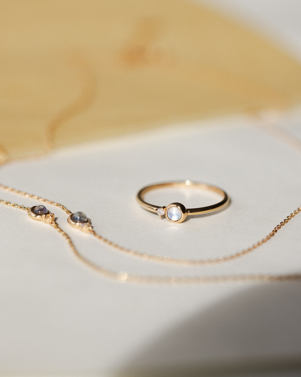 Solid Gold Moonstruck Ring
