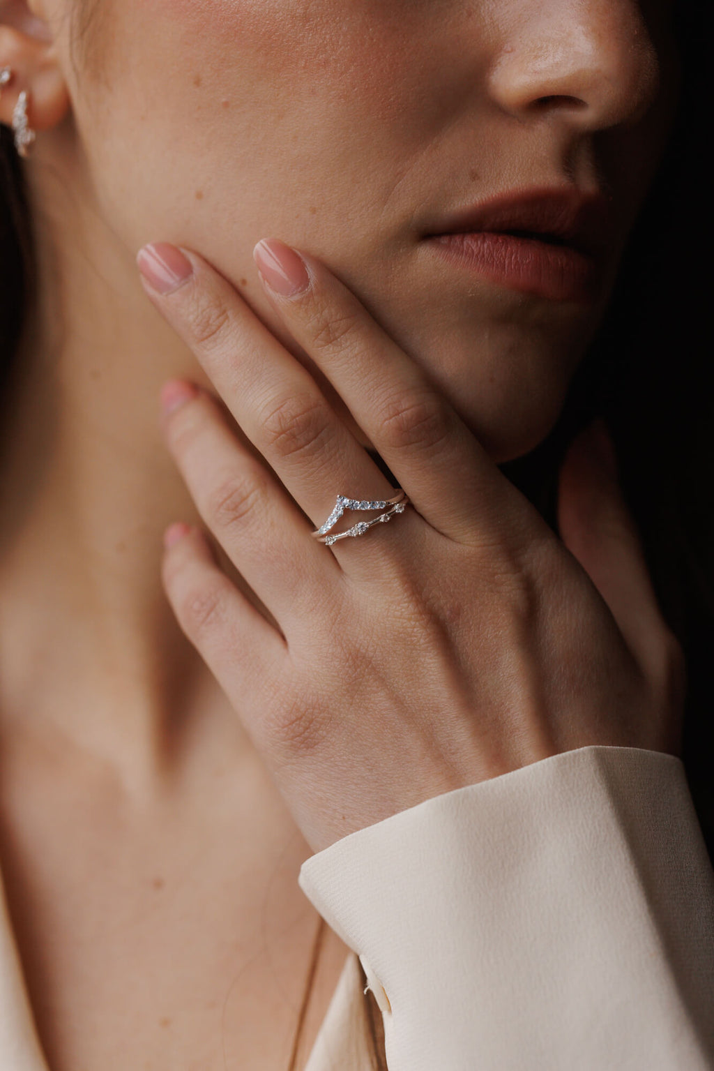 Moonlit Stacking Ring