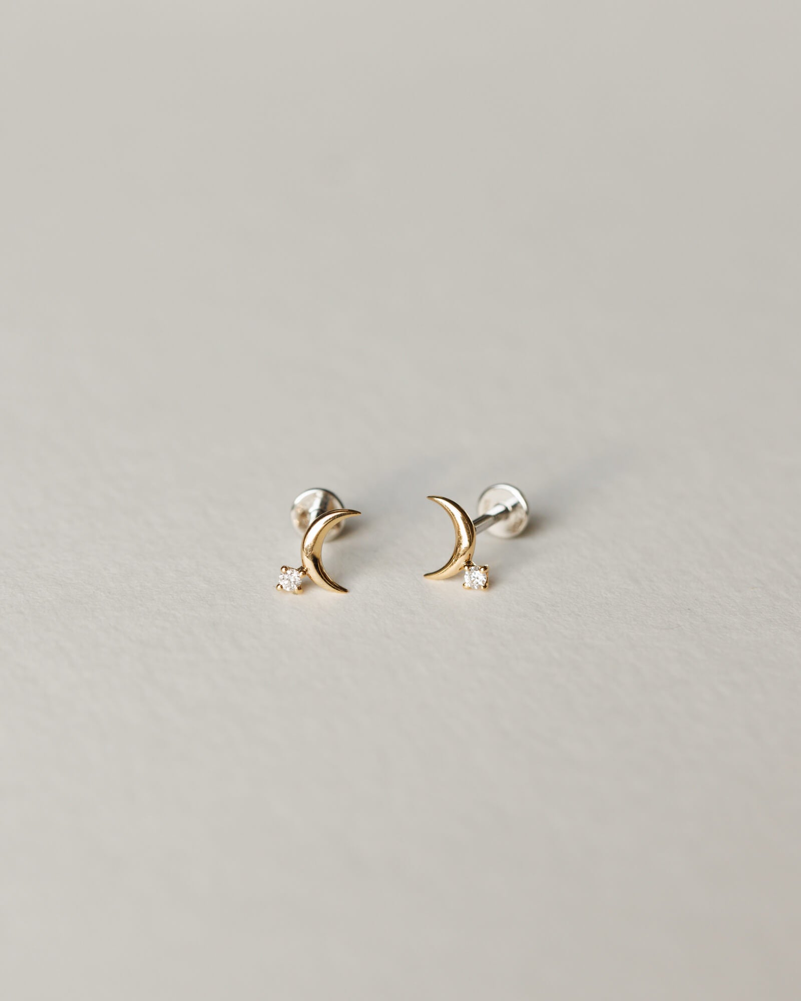 Luna Diamond Flatback Studs