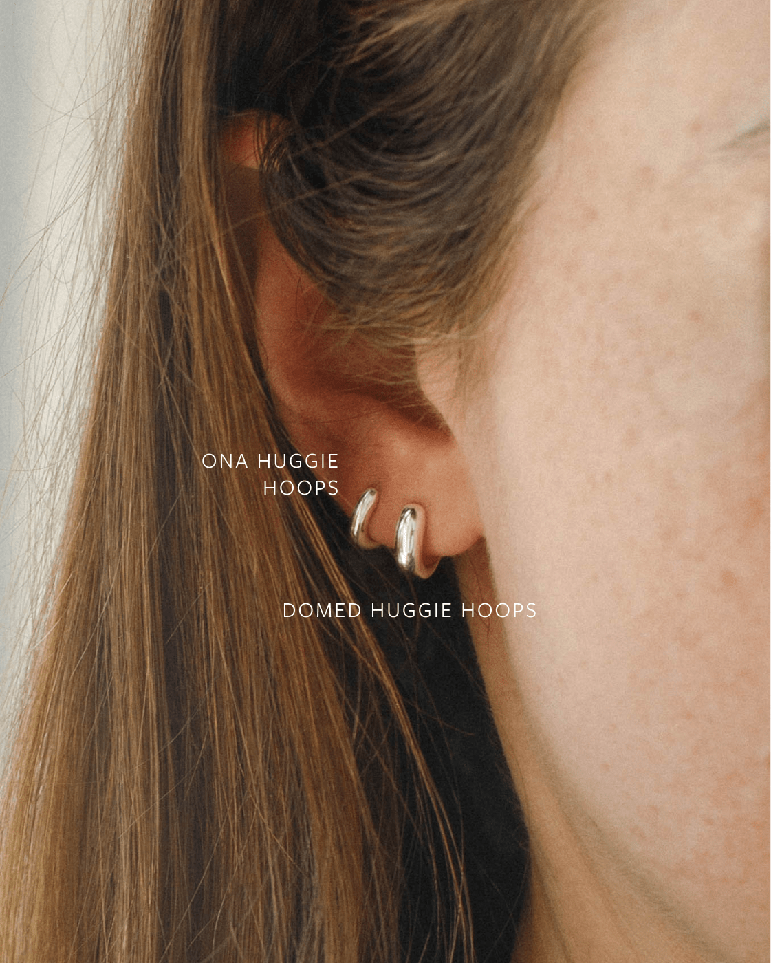 Domed Huggie Hoops