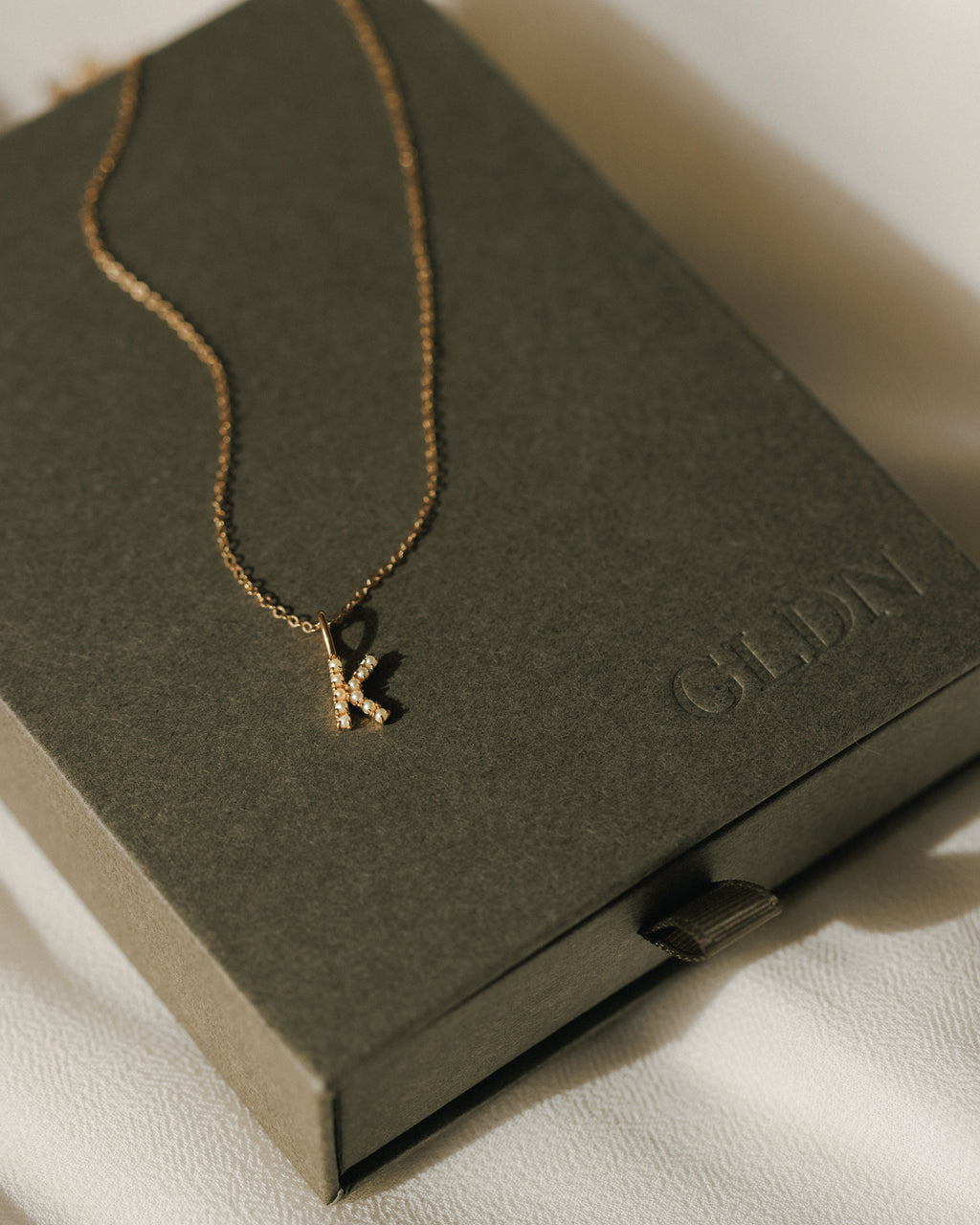 Pearl Initial Necklace