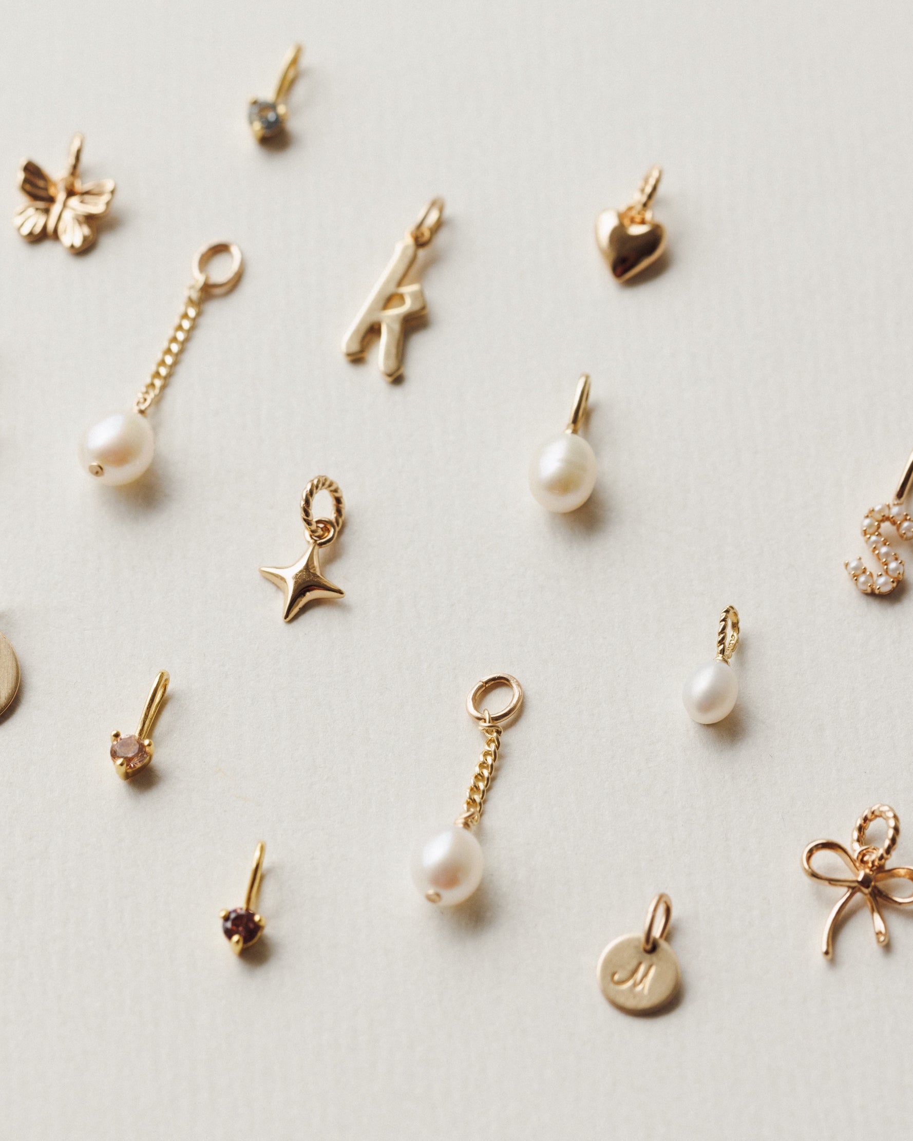 Suspended Pearl Charm