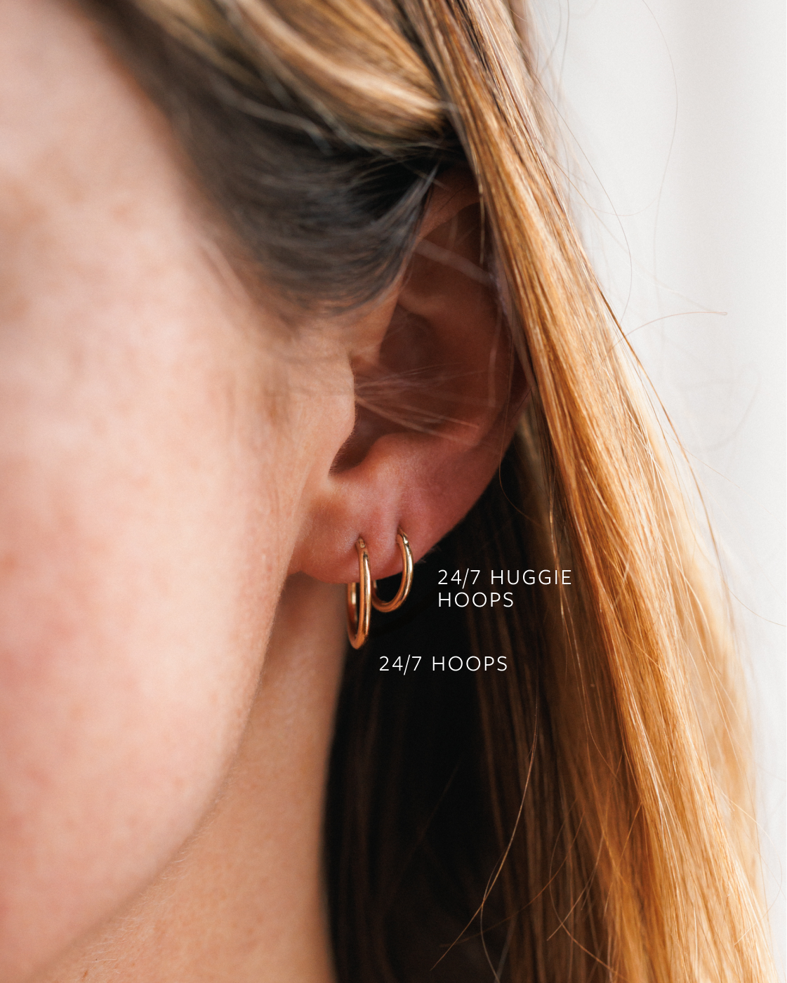 Solid Gold 24/7 Huggie Hoops
