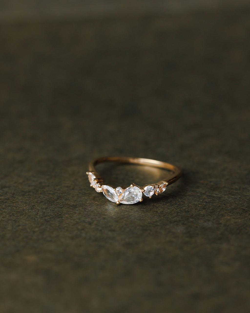 Fae White Sapphire Flow Ring