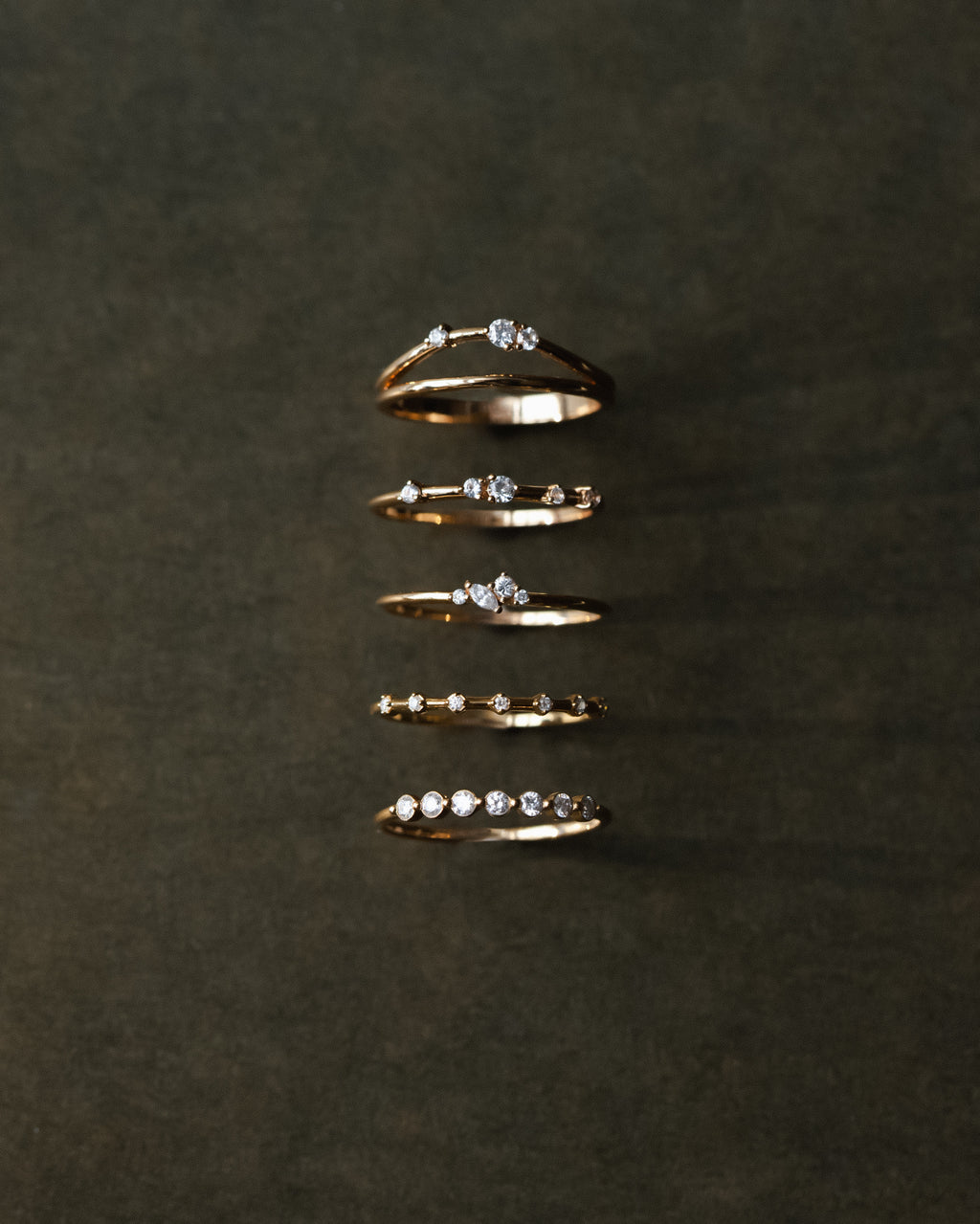 Diamond Star Cluster Ring