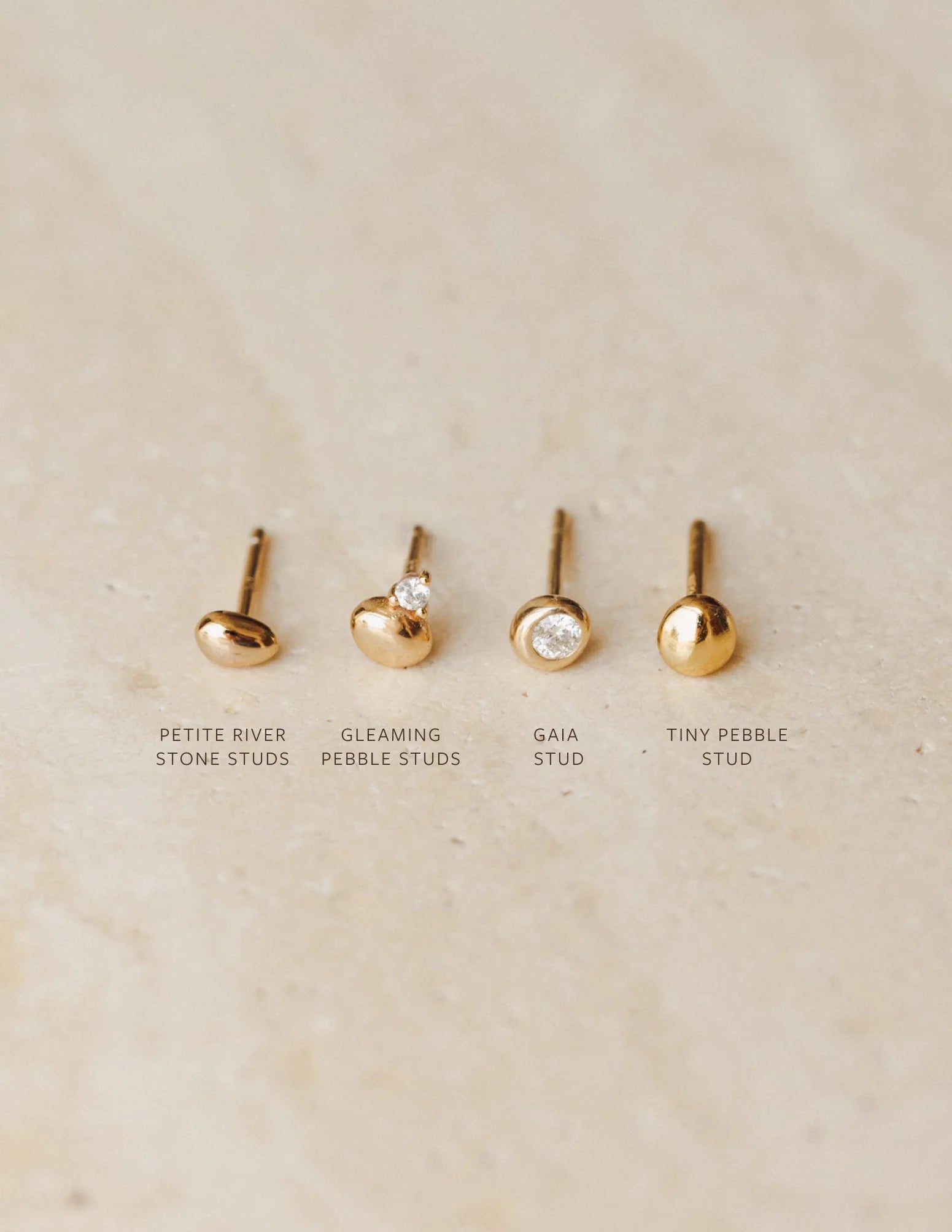 Tiny Pebble Studs