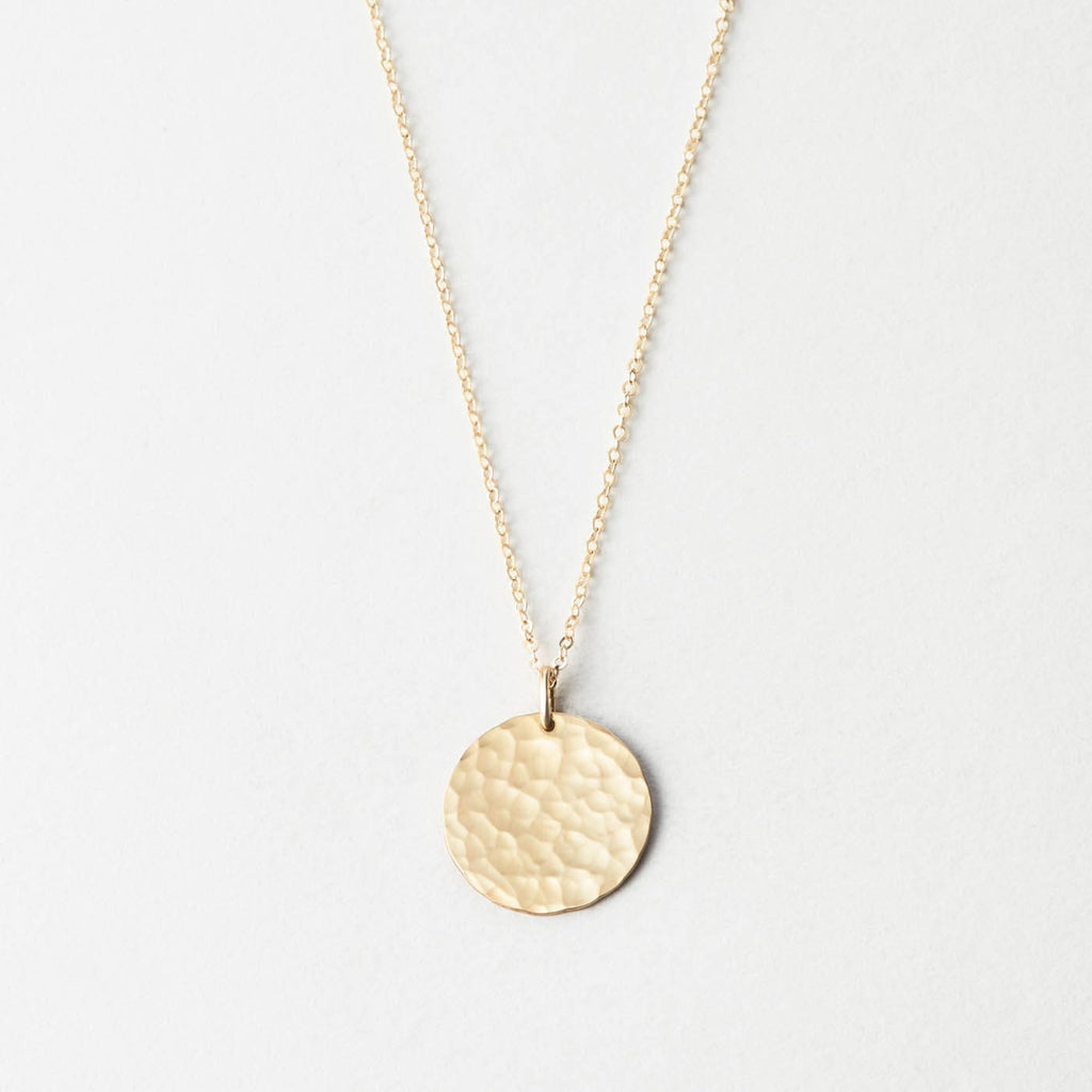 Material: 14k Gold Fill, 14k Solid Gold; Finish: Hammered; plp_hover