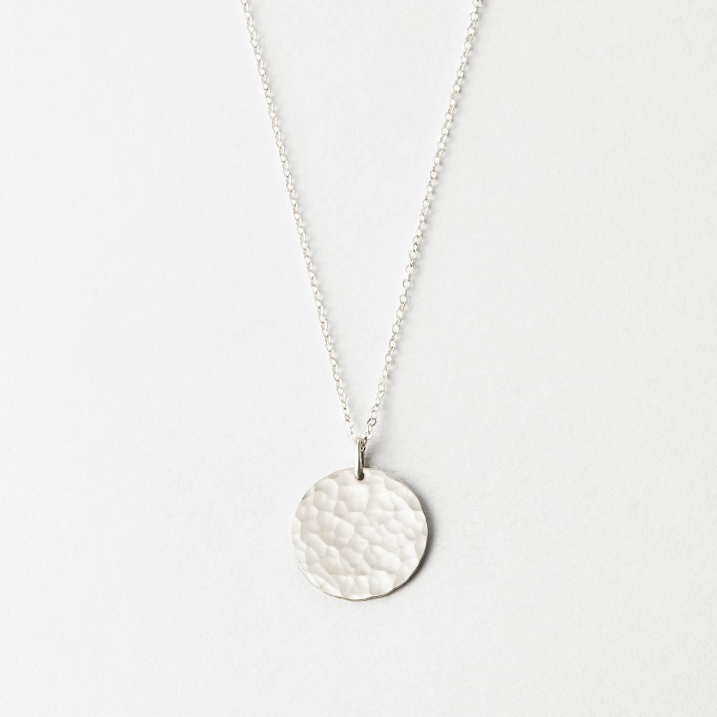 Material: Sterling Silver; Finish: Hammered