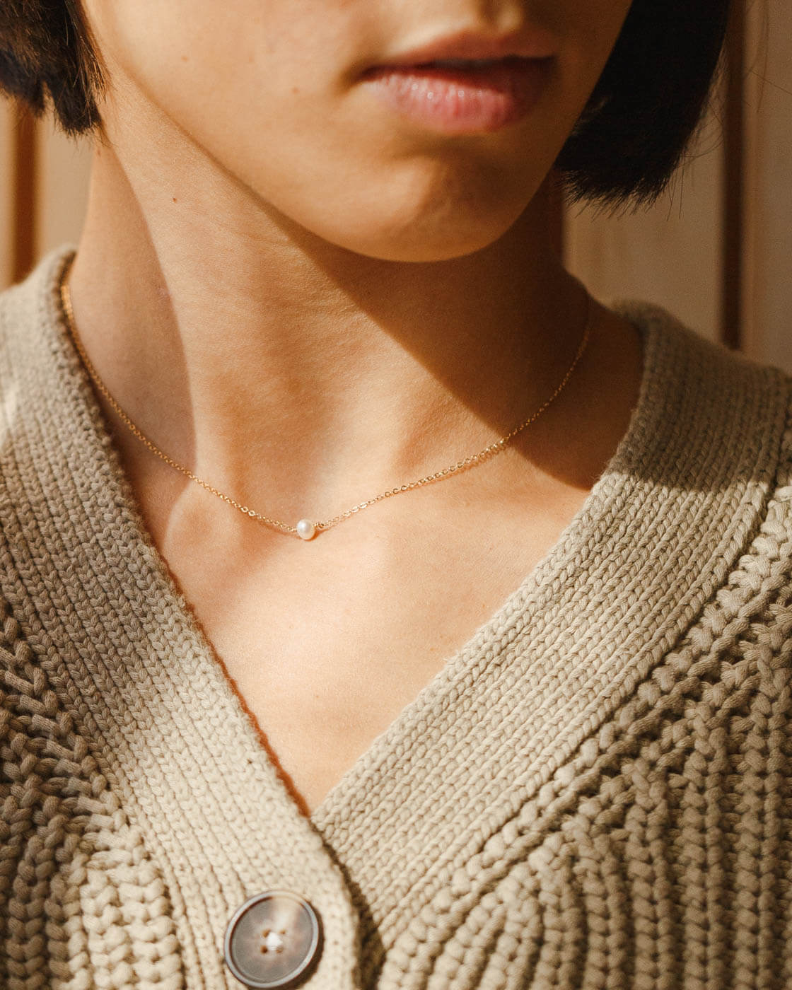 Pleine Lune Necklace - 14k Solid Gold
