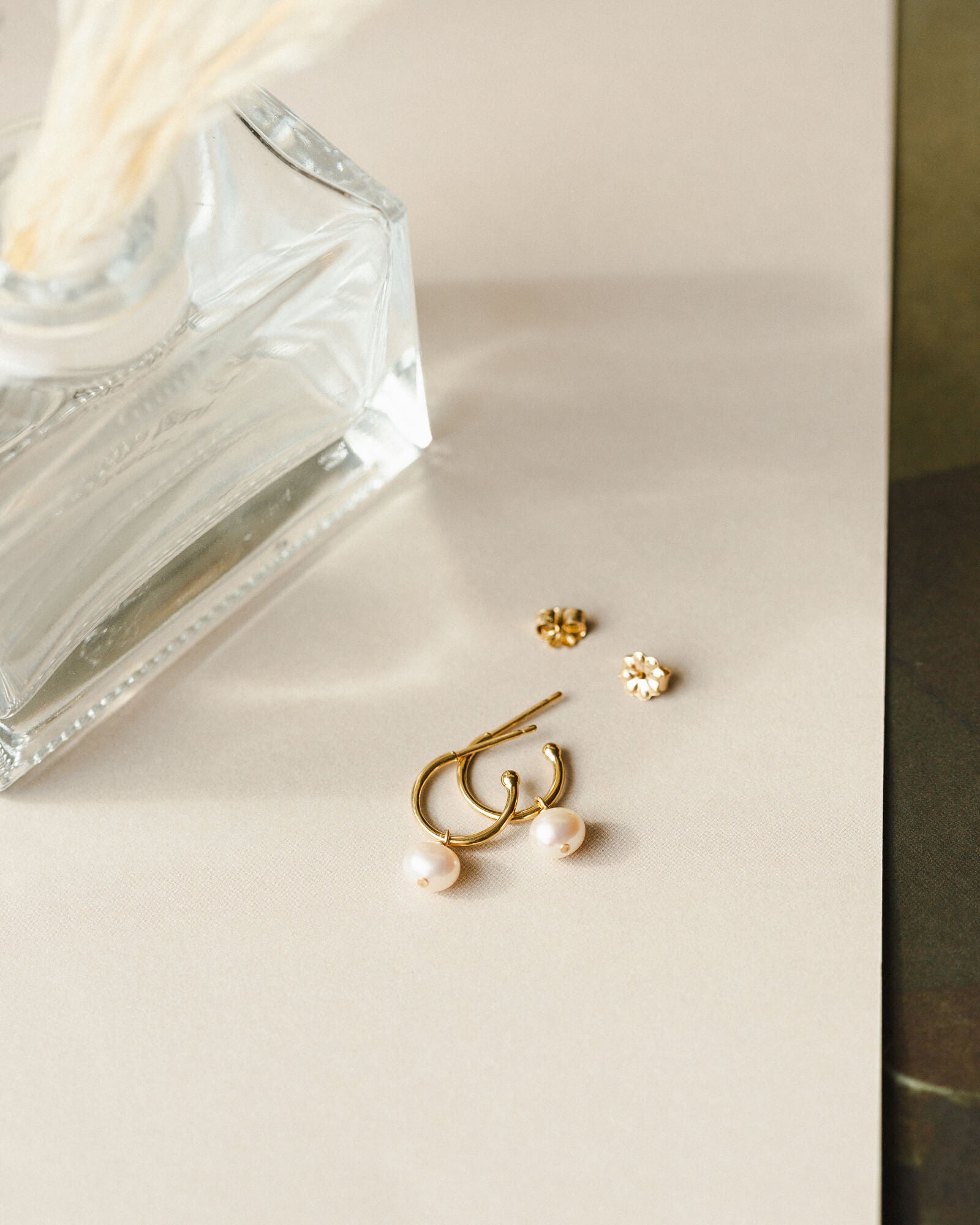 Sia Pearl Huggie Hoops
